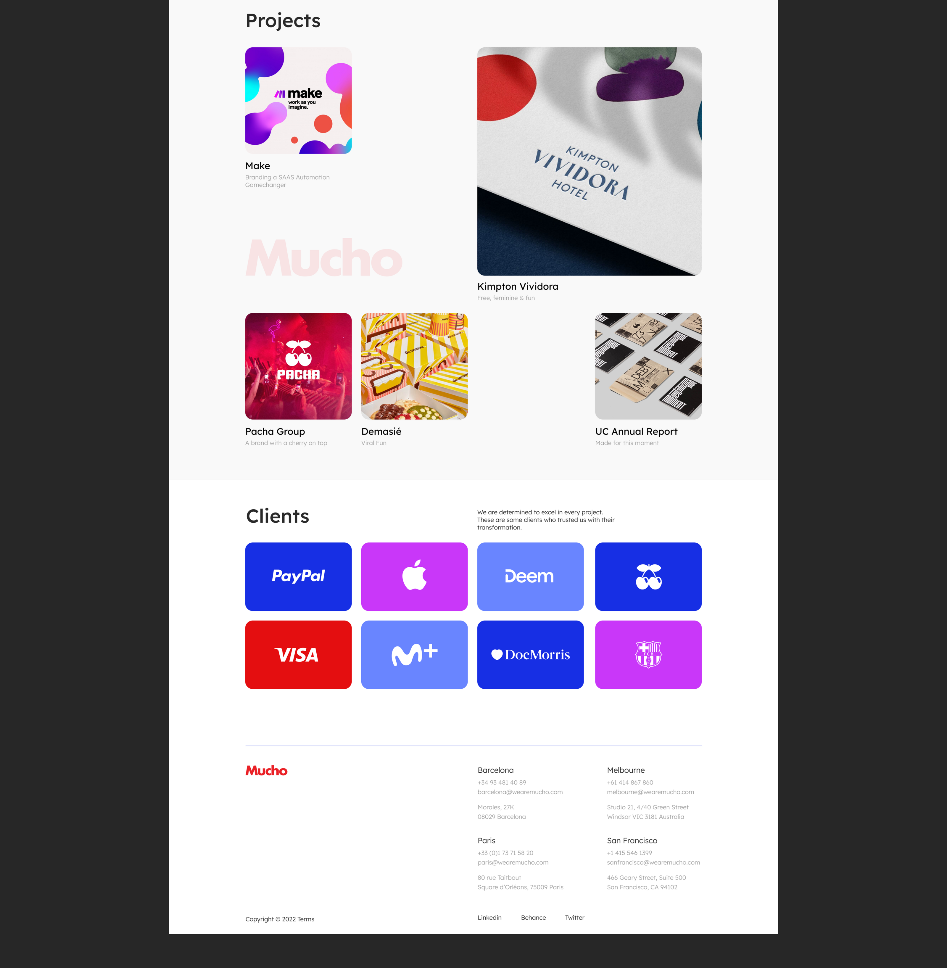 Mucho - Design Agency — Изображение №3 — Интерфейсы на Dprofile