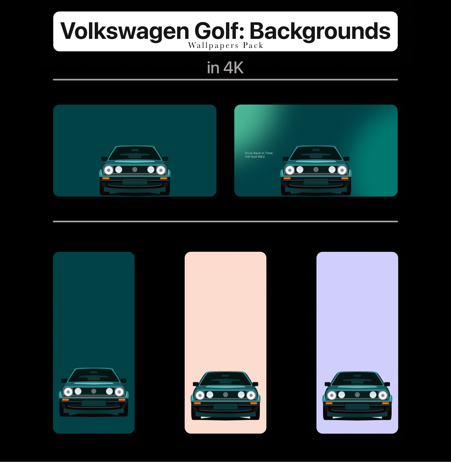 Volkswagen Golf MK2 | Poster Design — Изображение №2 — Брендинг, Графика на Dprofile