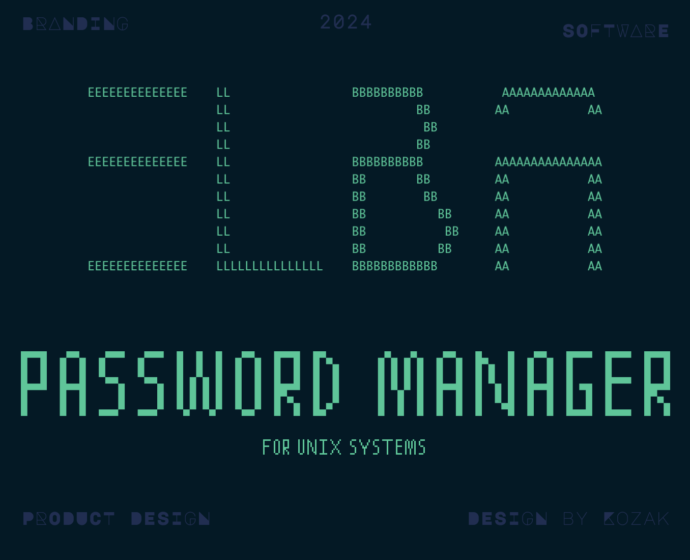 Elba – Password Manager | Design & Branding Product на Dprofile