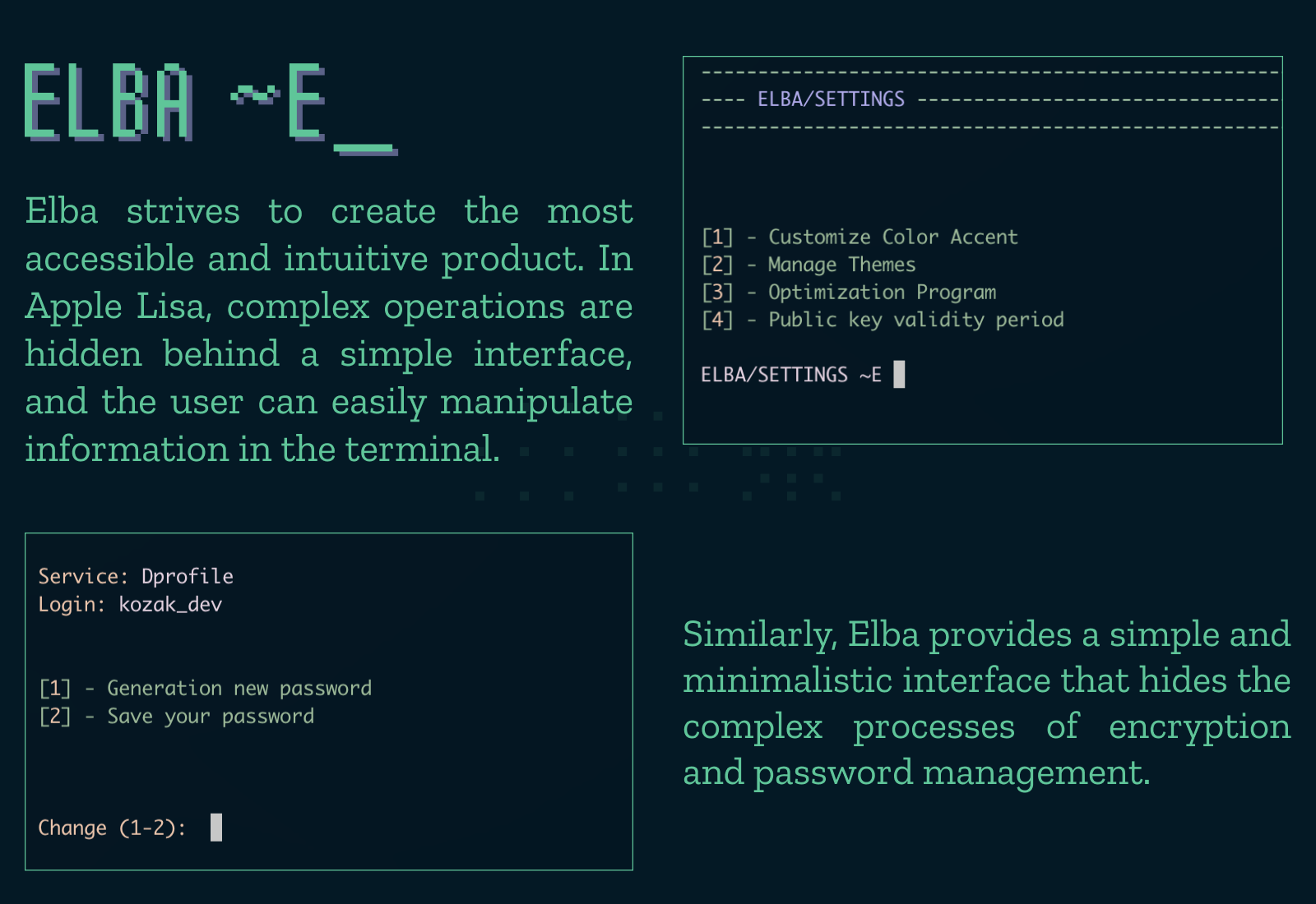 Elba – Password Manager | Design & Branding Product — Изображение №7 — Интерфейсы, Брендинг на Dprofile