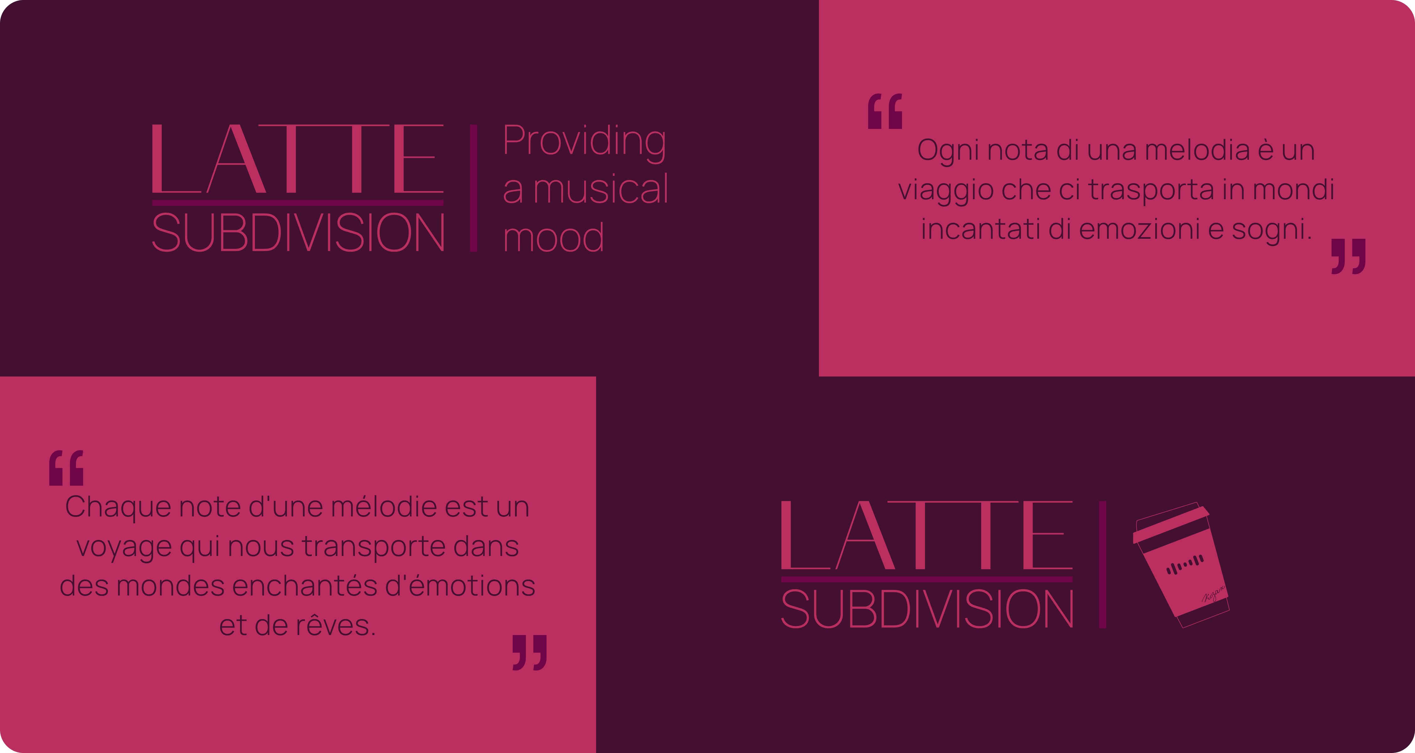 LATTE SUBDIVISION | Music Branding & Identity — Изображение №9 — Брендинг на Dprofile
