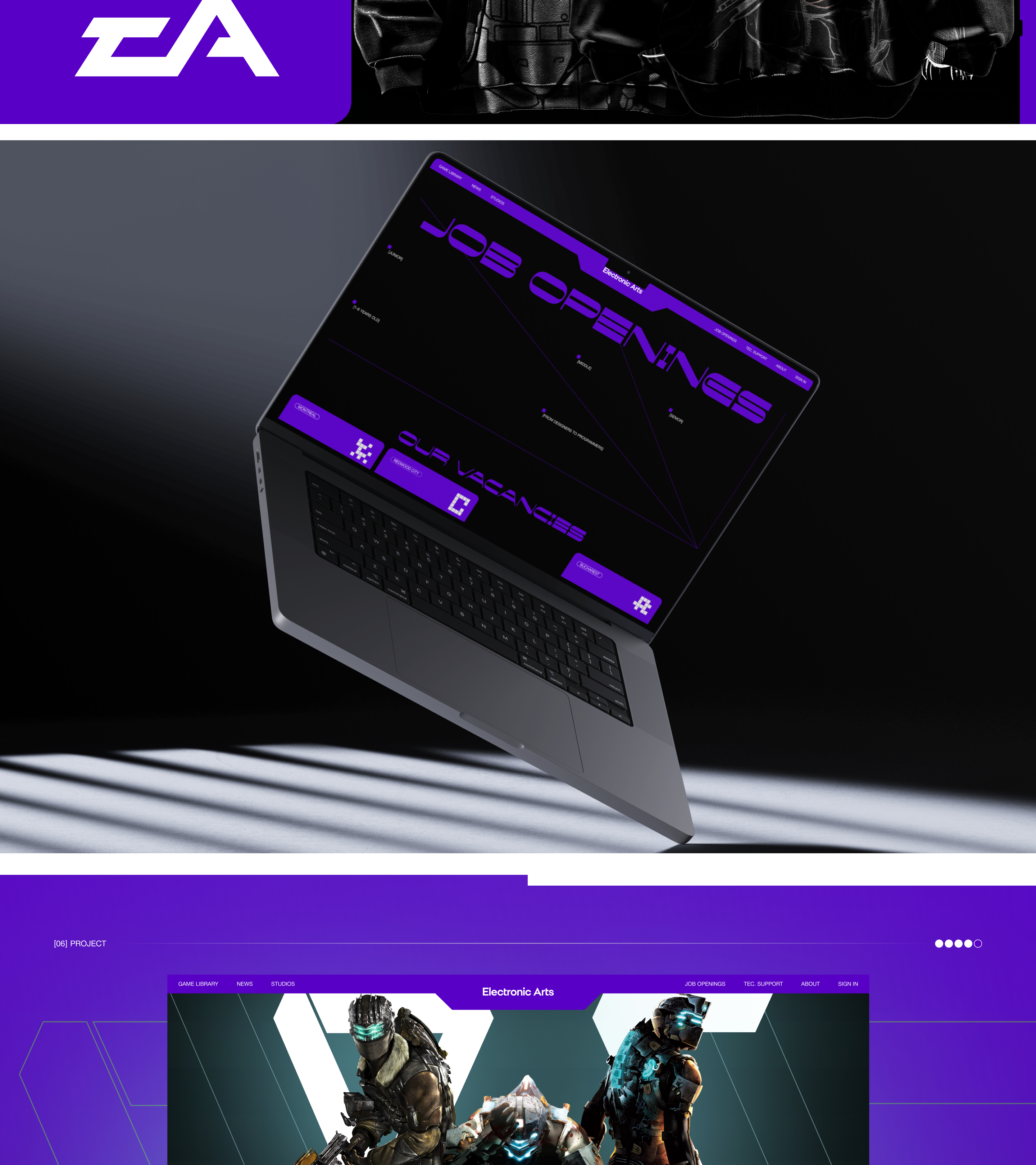 ELECTRONIC ARTS [EA] | Corporate Website — Изображение №10 — Интерфейсы на Dprofile