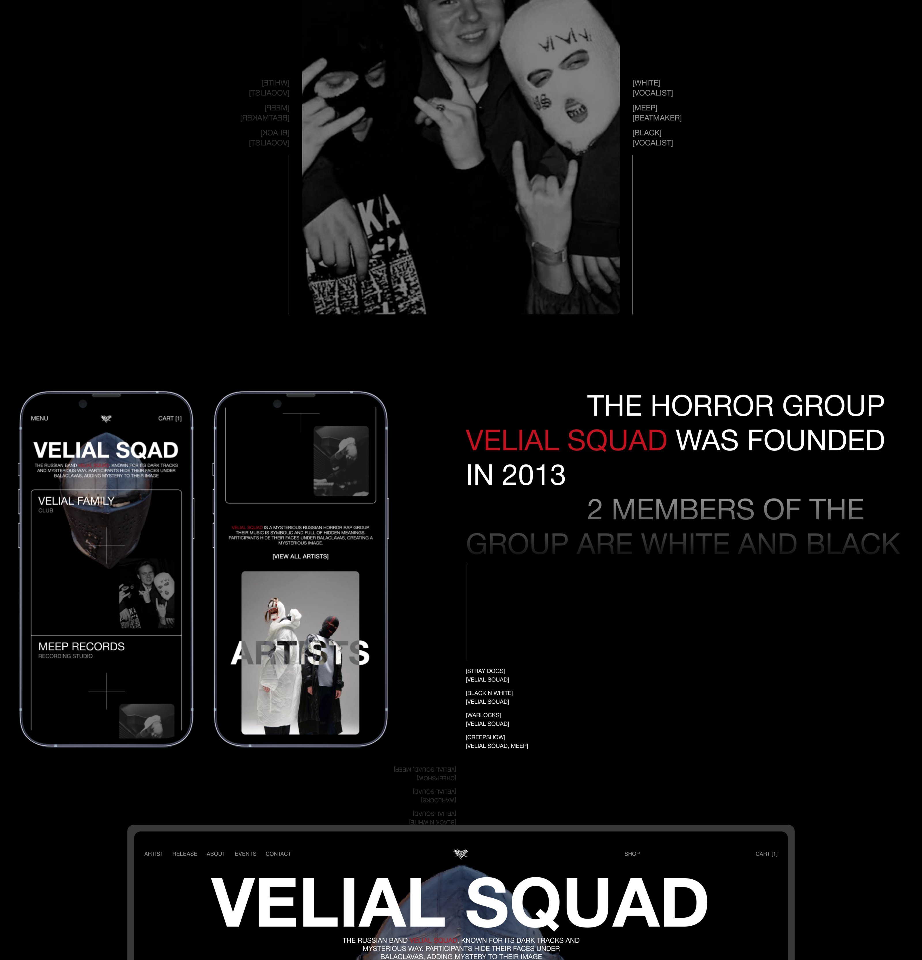 VELIAL SQUAD | REDESIGN — Изображение №2 — Интерфейсы, 3D на Dprofile