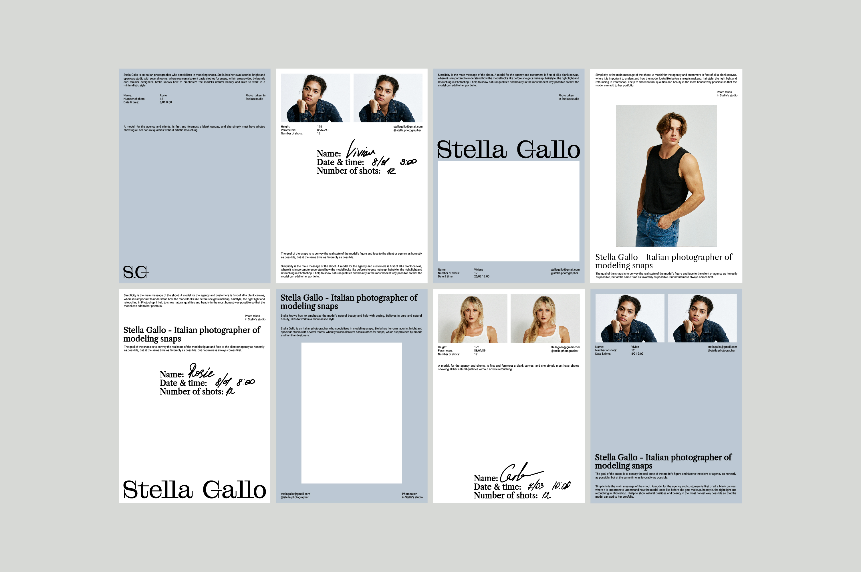 STELLA GALLO / Айдентика для фотографа — Изображение №7 — Брендинг, Графика на Dprofile