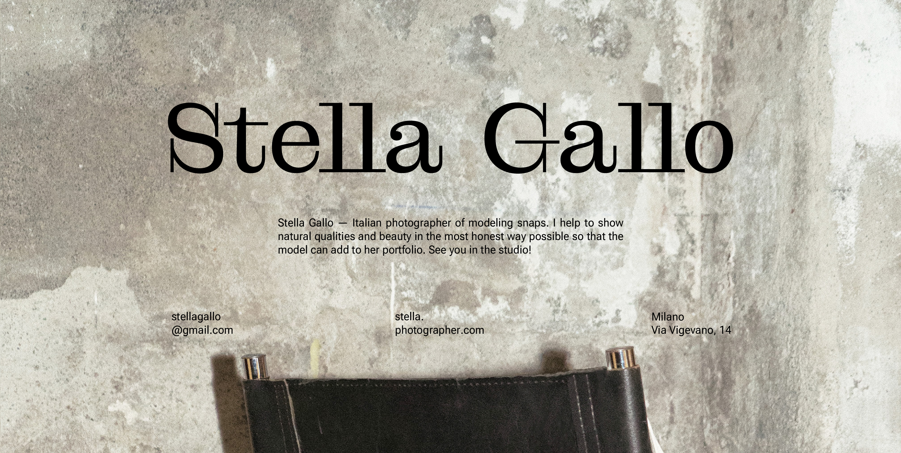STELLA GALLO / Айдентика для фотографа — Изображение №1 — Брендинг, Графика на Dprofile