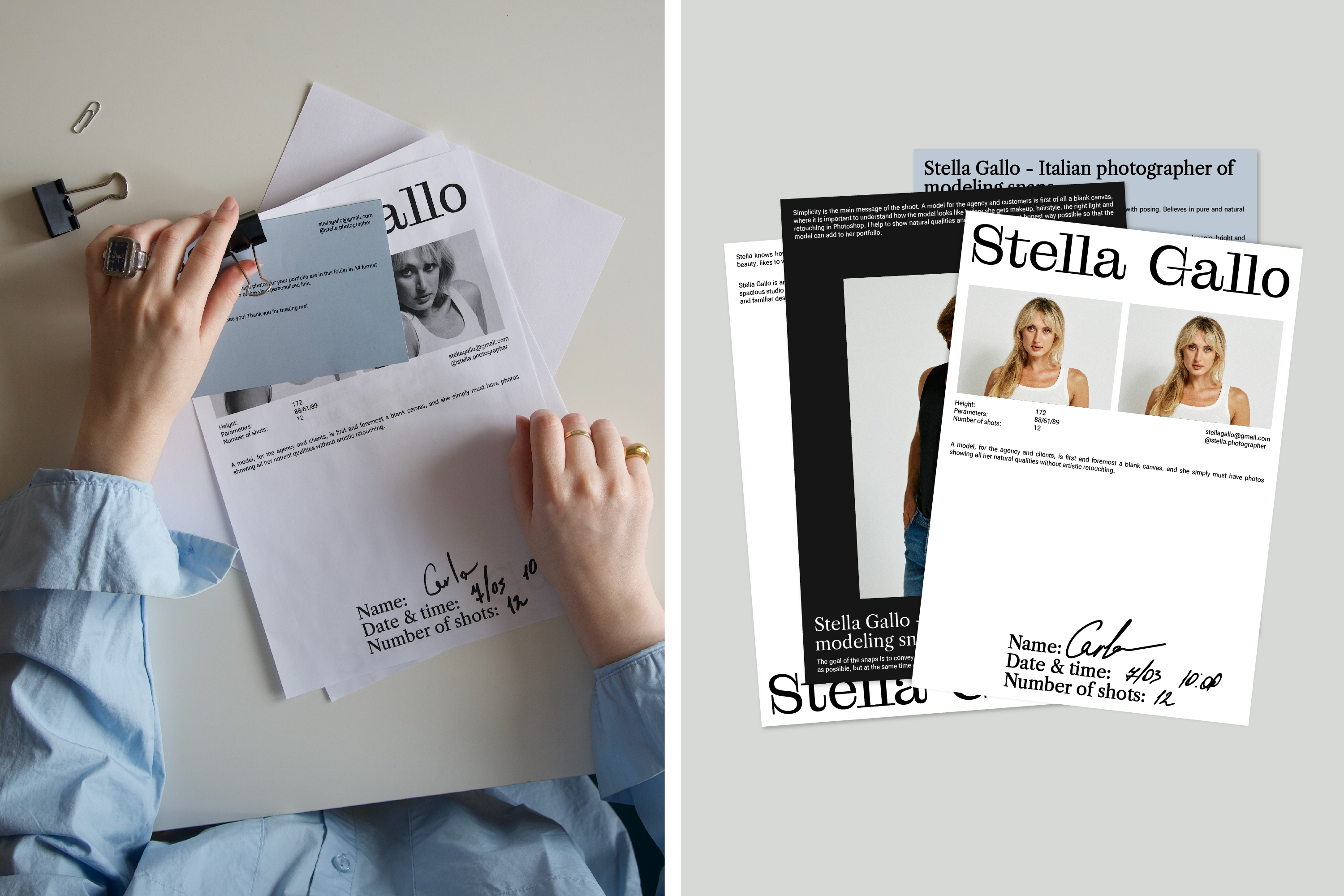 STELLA GALLO / Айдентика для фотографа — Изображение №12 — Брендинг, Графика на Dprofile