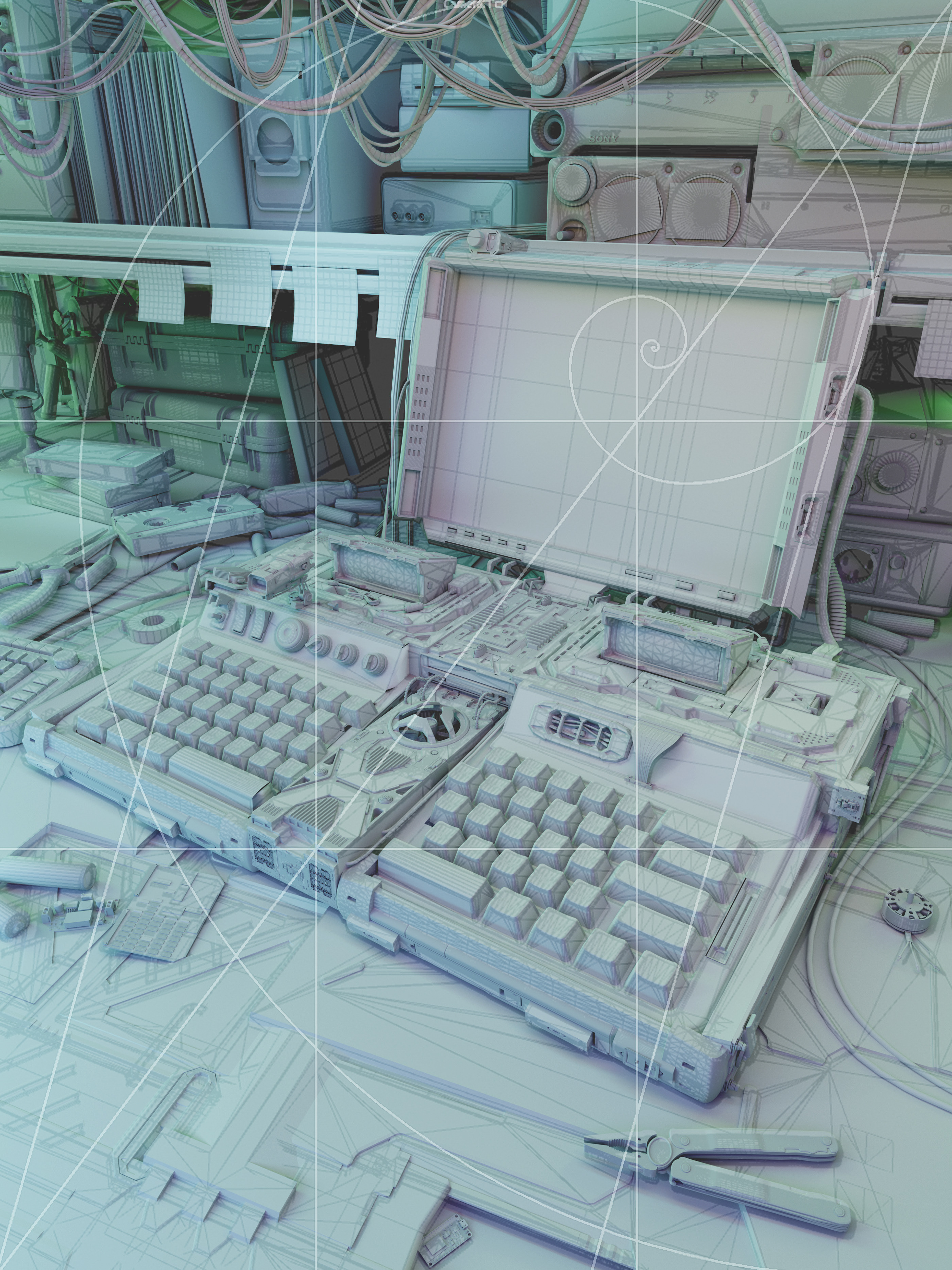 Cyberpunk origin: Devices lost in the future — Изображение №19 — 3D, Анимация на Dprofile