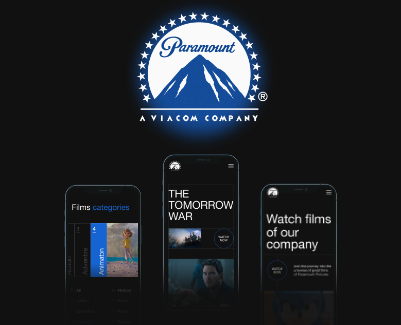 Paramount Pictures - Corporate Website — Интерфейсы на Dprofile