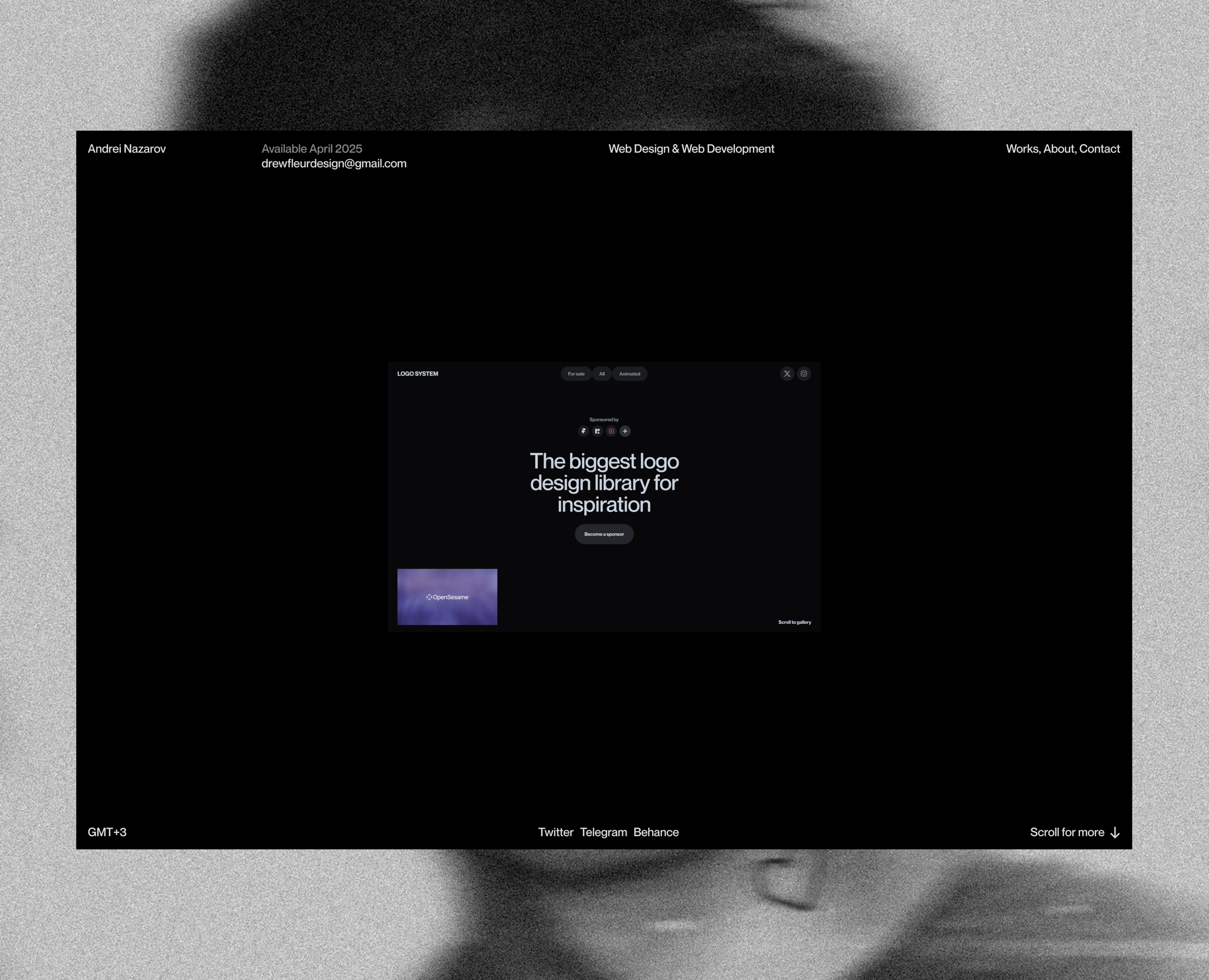 Andrei Nazarov — Personal website — Интерфейсы на Dprofile
