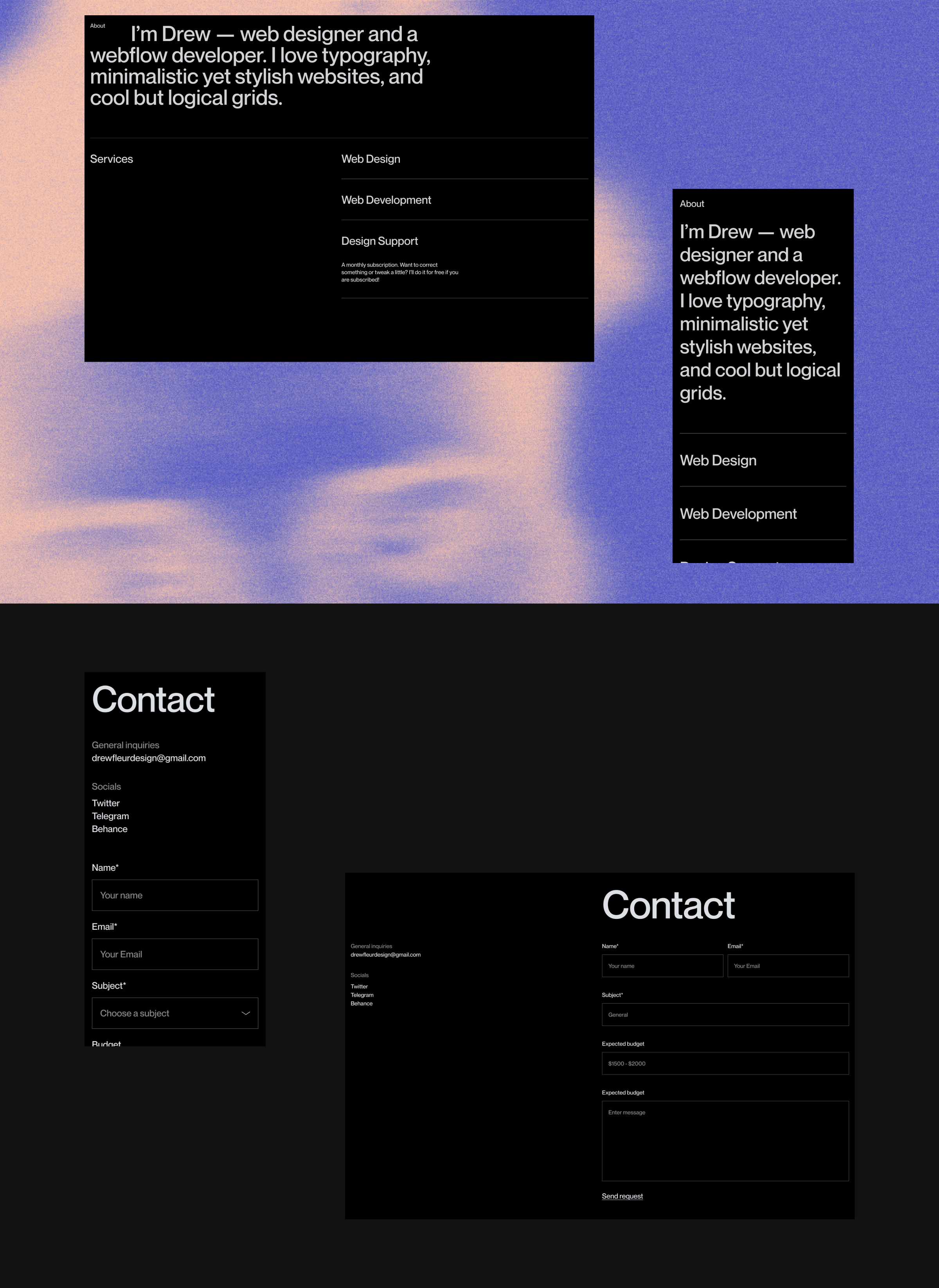 Andrei Nazarov — Personal website — Изображение №4 — Интерфейсы на Dprofile