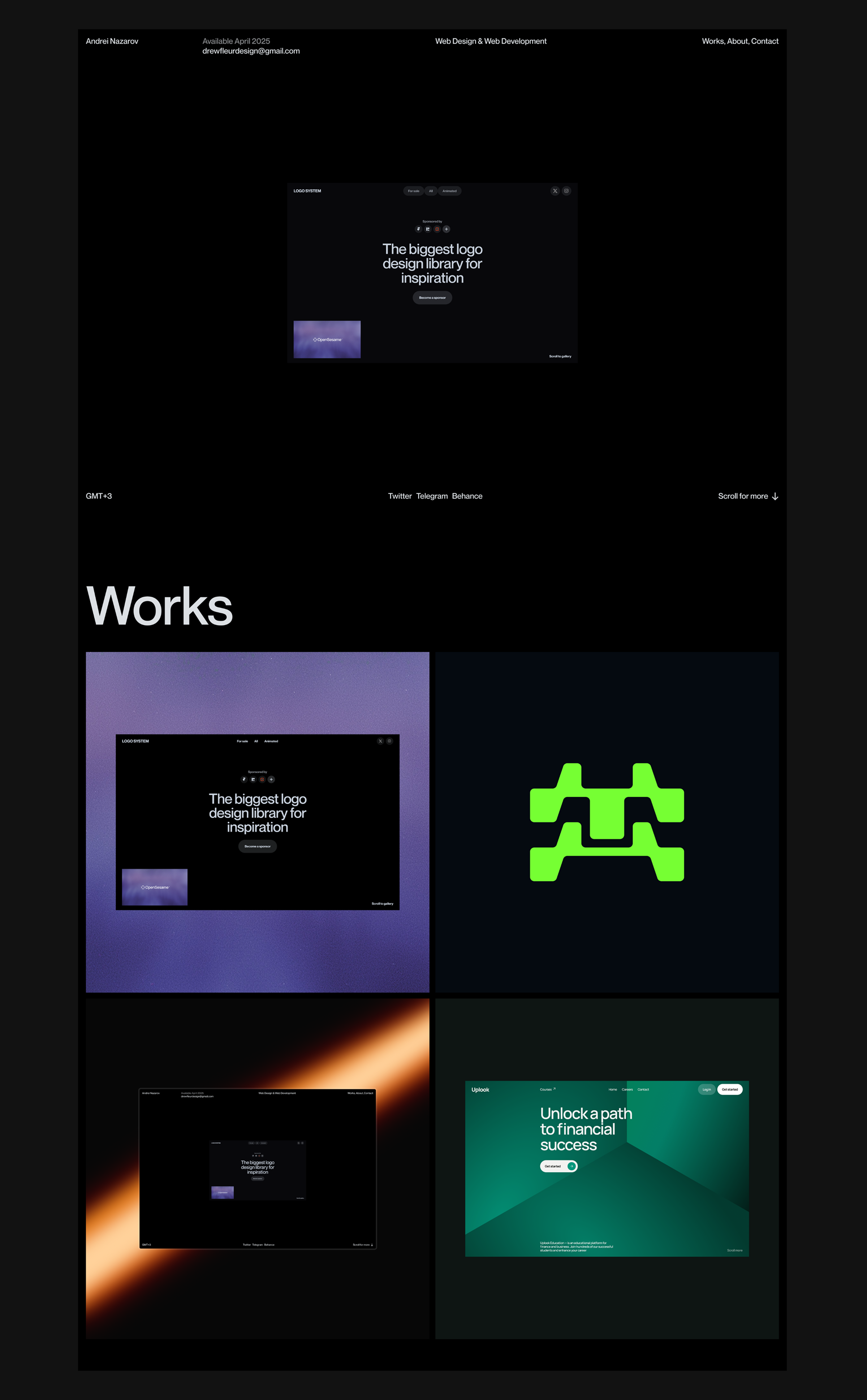 Andrei Nazarov — Personal website — Изображение №3 — Интерфейсы на Dprofile