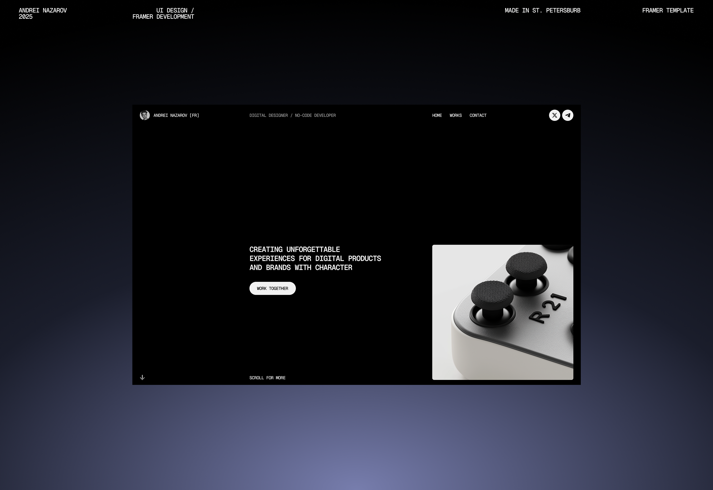 Designer/Dev Portfolio — Изображение №1 — Интерфейсы на Dprofile