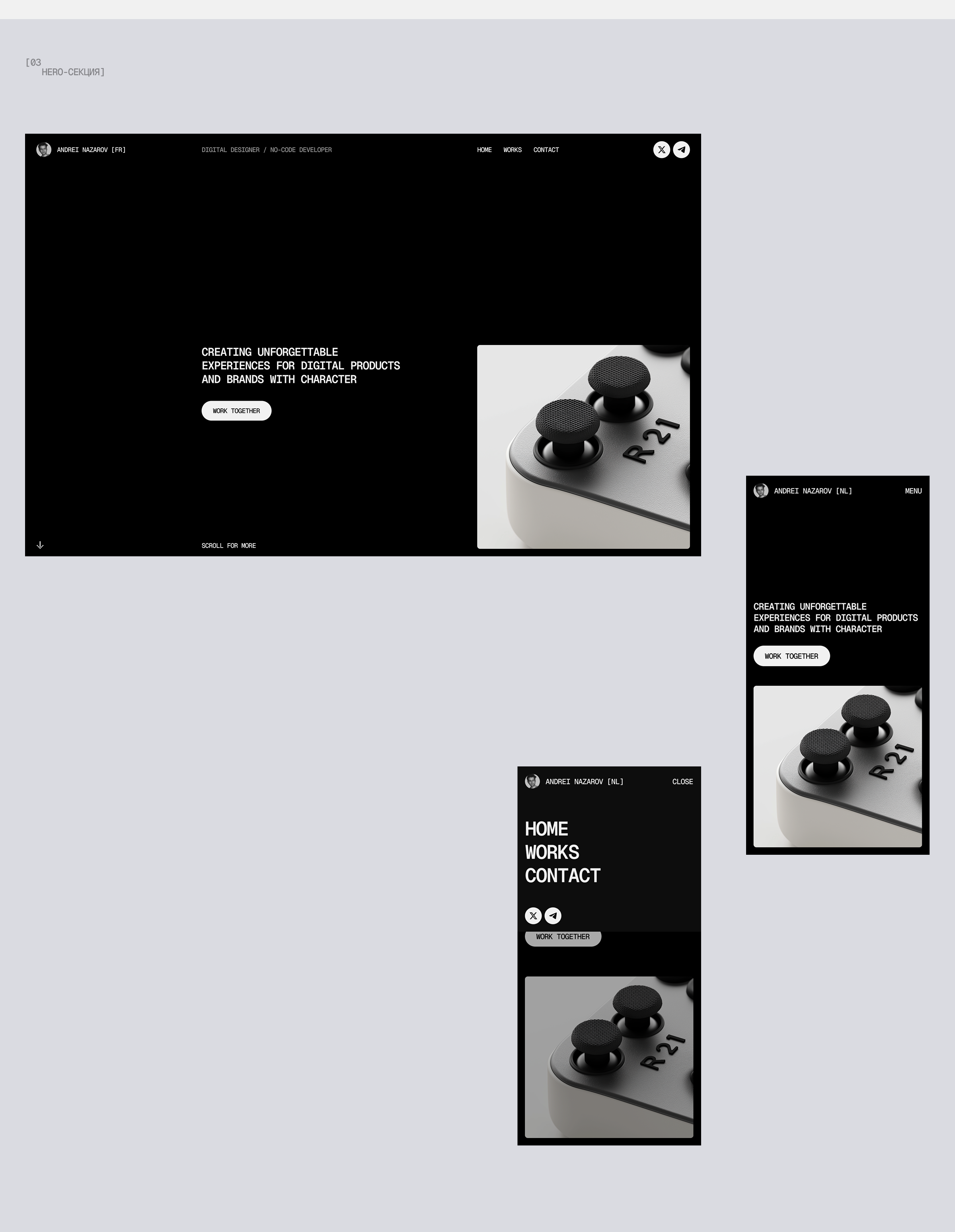 Designer/Dev Portfolio — Изображение №4 — Интерфейсы на Dprofile