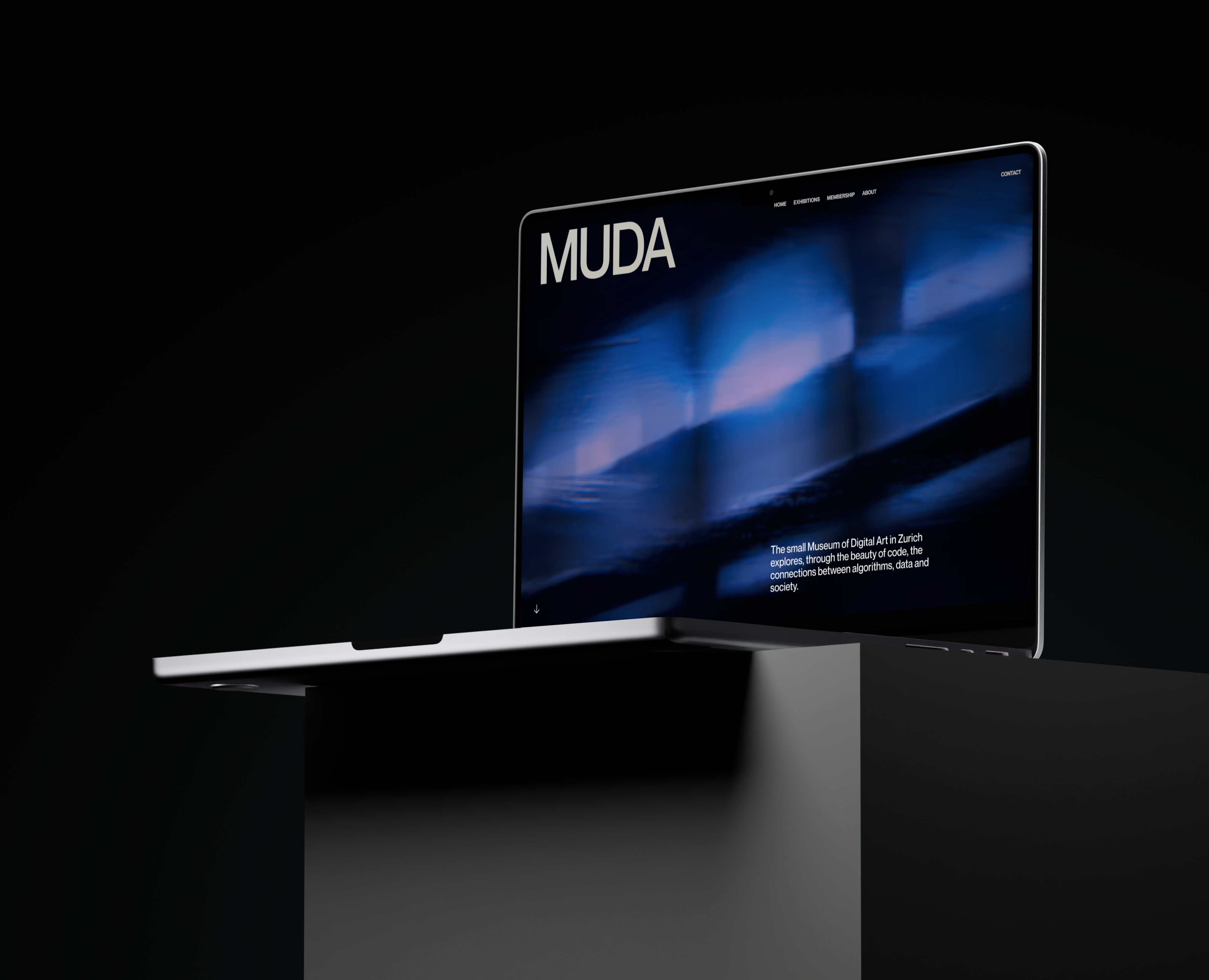 Muda — музей цифрового искусства — Интерфейсы на Dprofile