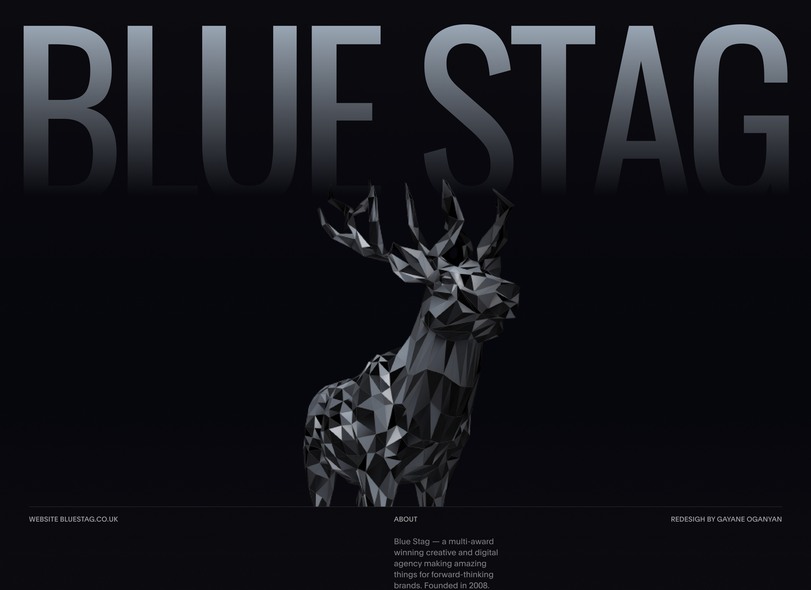 Дизайн-концепт студии BLUE STAG — Изображение №1 — Интерфейсы на Dprofile