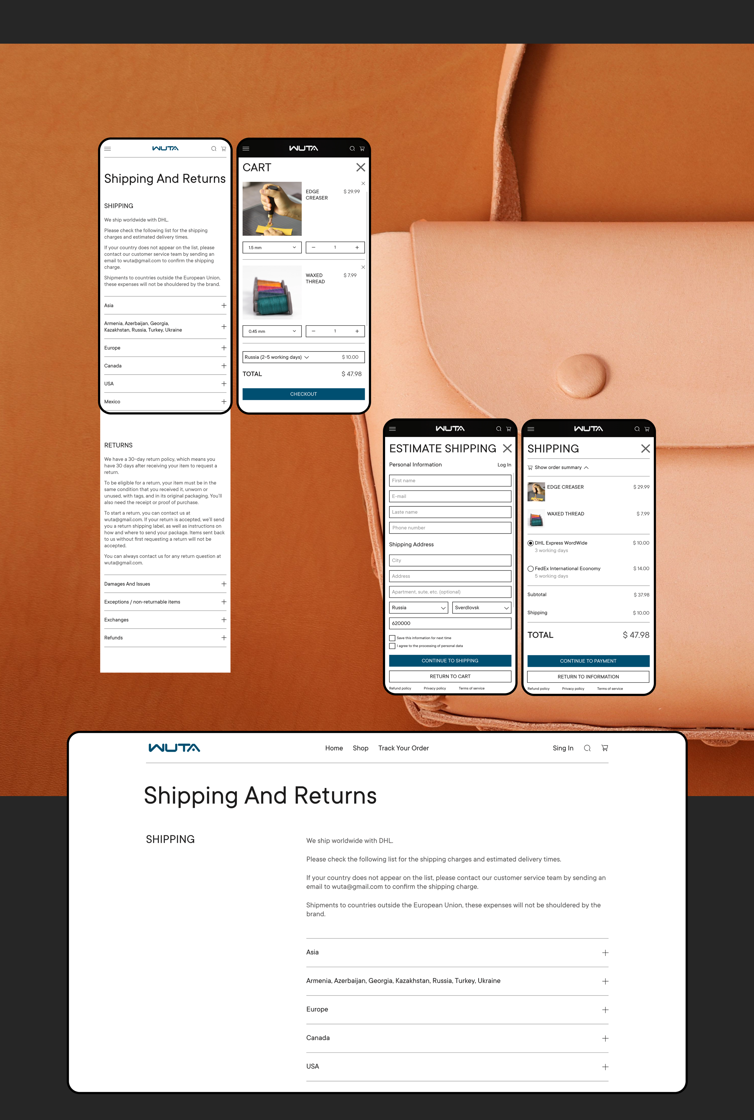 WUTA E-commerce Redesign | Website — Изображение №14 — Интерфейсы, Брендинг на Dprofile