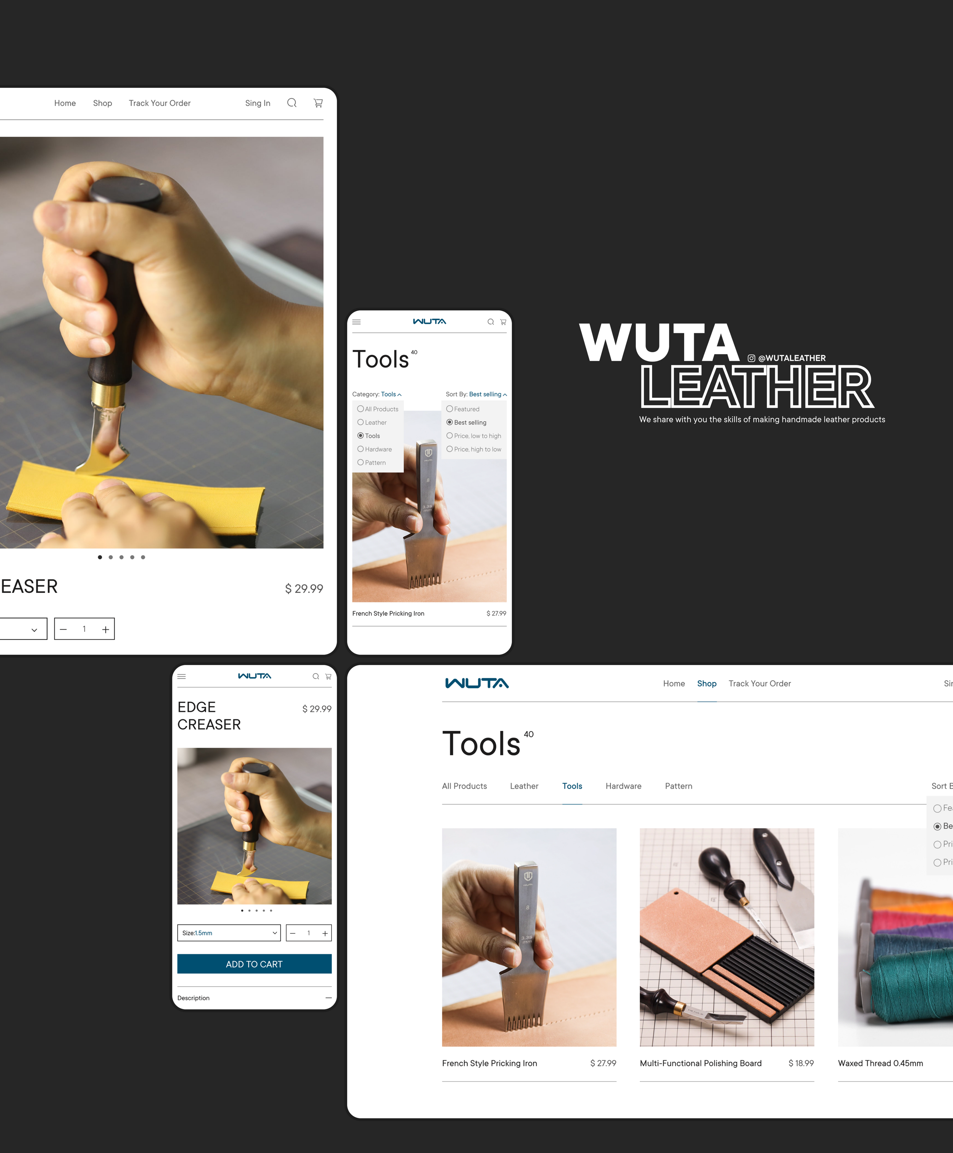 WUTA E-commerce Redesign | Website — Изображение №6 — Интерфейсы, Брендинг на Dprofile