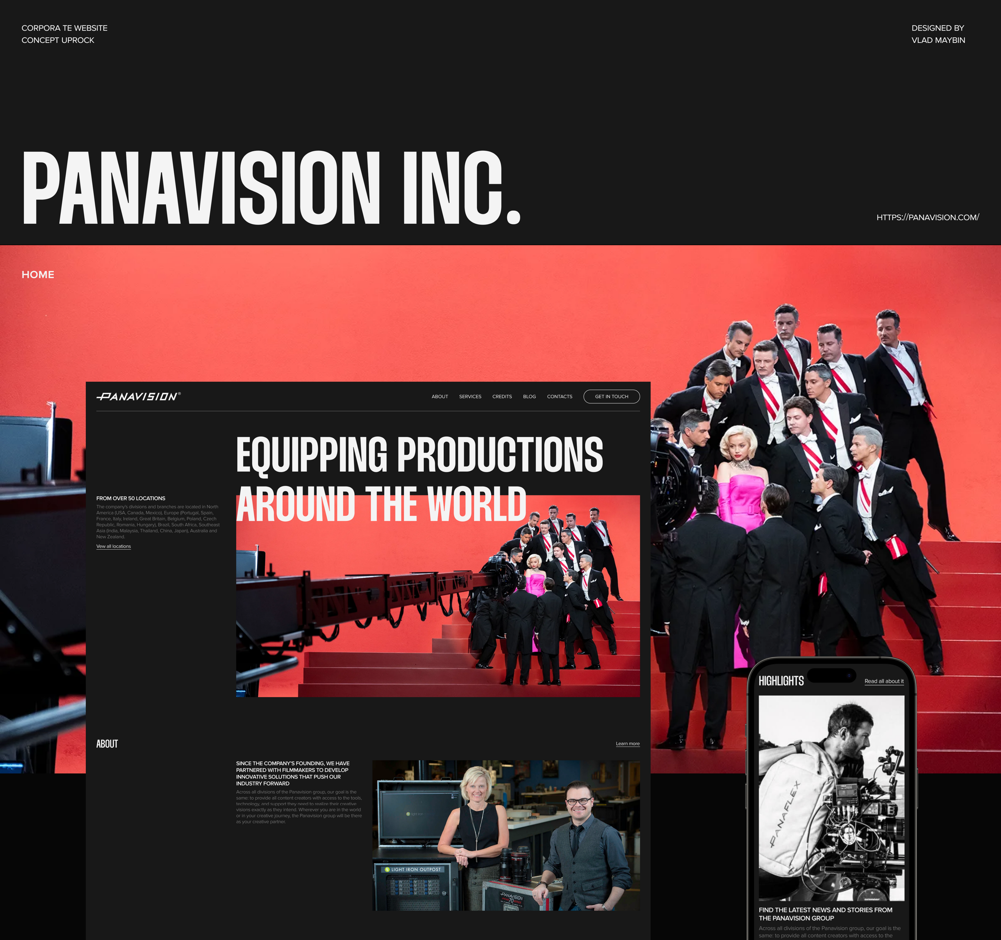 PANAVISION | Corporate Website Redesign — Изображение №1 — Интерфейсы, Брендинг на Dprofile