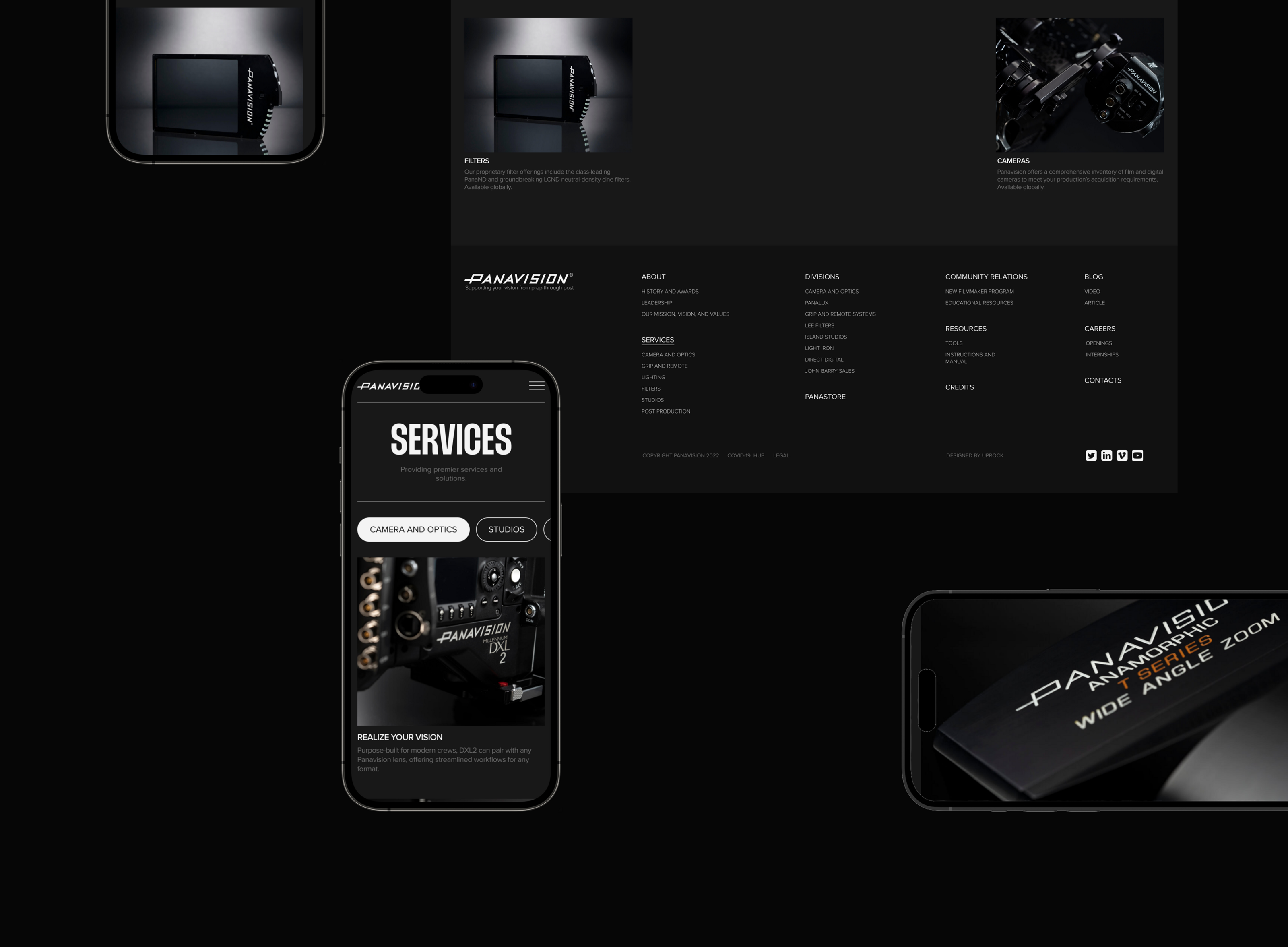 PANAVISION | Corporate Website Redesign — Изображение №13 — Интерфейсы, Брендинг на Dprofile