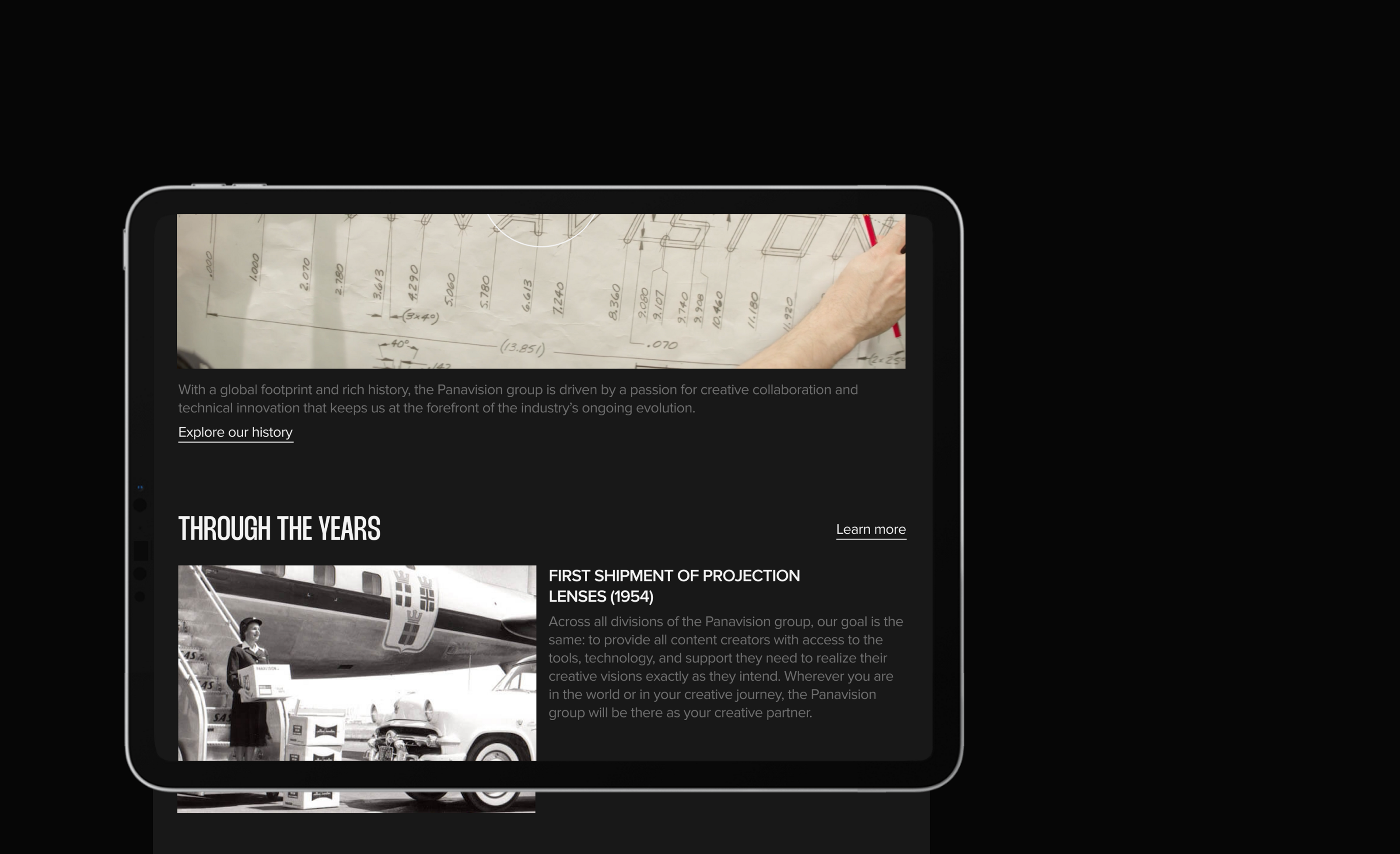 PANAVISION | Corporate Website Redesign — Изображение №9 — Интерфейсы, Брендинг на Dprofile