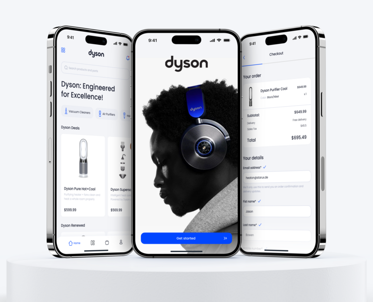 Dyson Mobile App Redesign Concept — Интерфейсы на Dprofile
