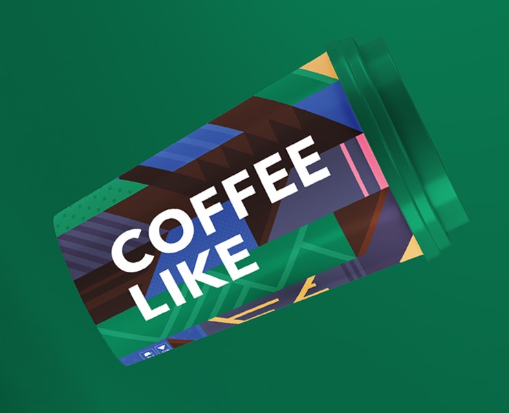Многогранный стакан для COFFEE LIKE — Брендинг на Dprofile