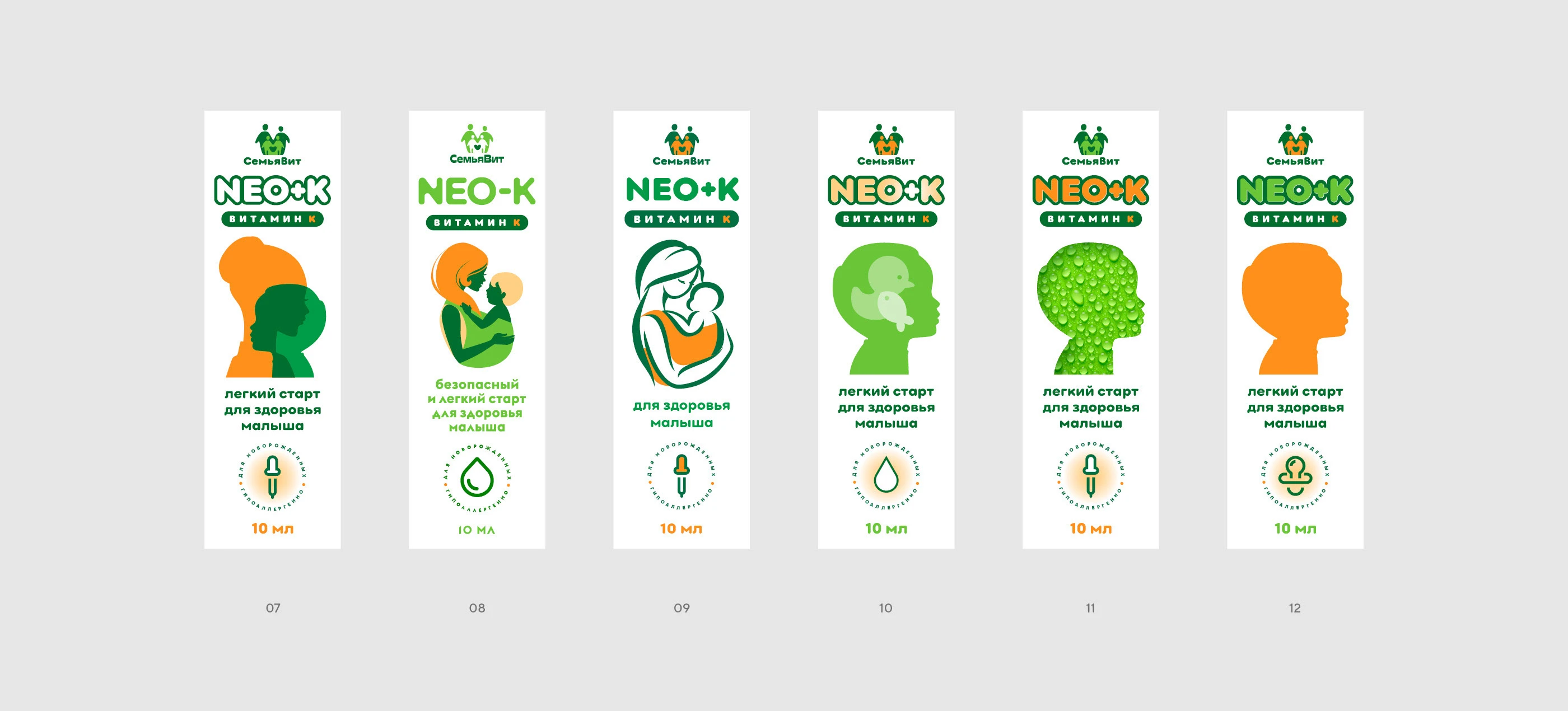 Логотип «СемьяВит» и упаковка Neo-K 2025 — Изображение №5 — Брендинг, Графика на Dprofile