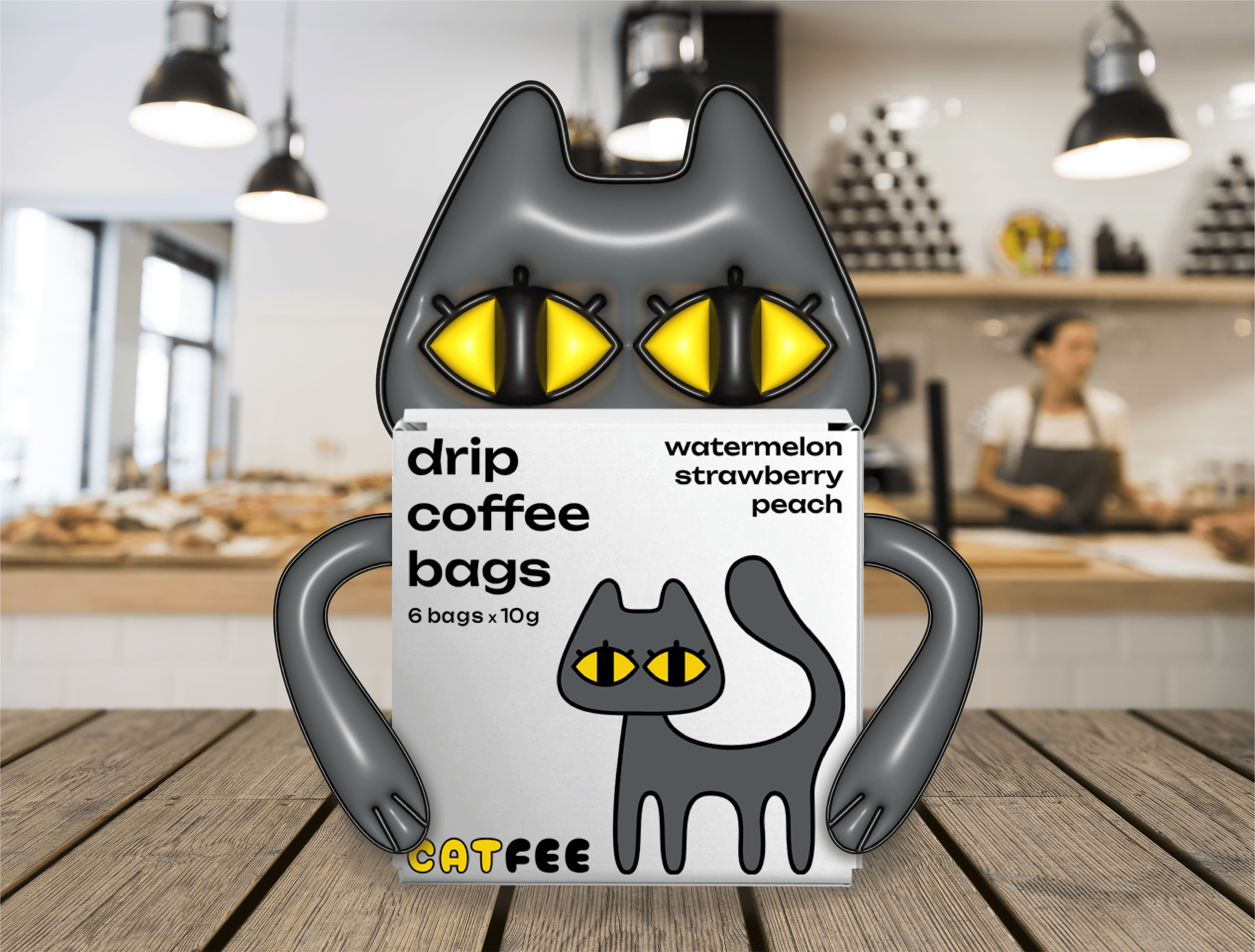 CATFEE Ӏ DRIP COFFEE PACKAGING Ӏ ДРИП КОФЕ — Изображение №1 — Брендинг, Иллюстрация на Dprofile