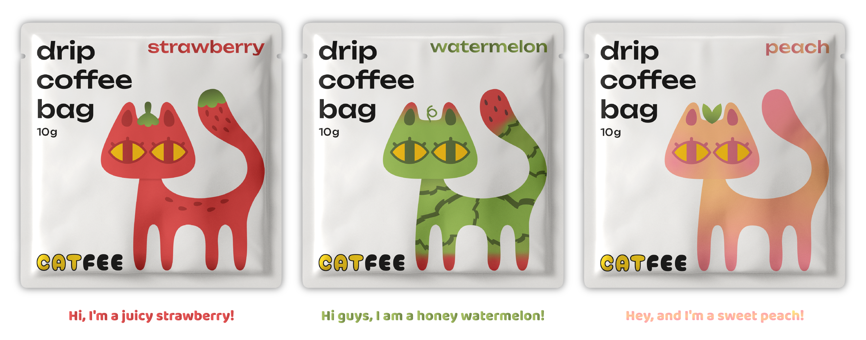 CATFEE Ӏ DRIP COFFEE PACKAGING Ӏ ДРИП КОФЕ — Изображение №7 — Брендинг, Иллюстрация на Dprofile