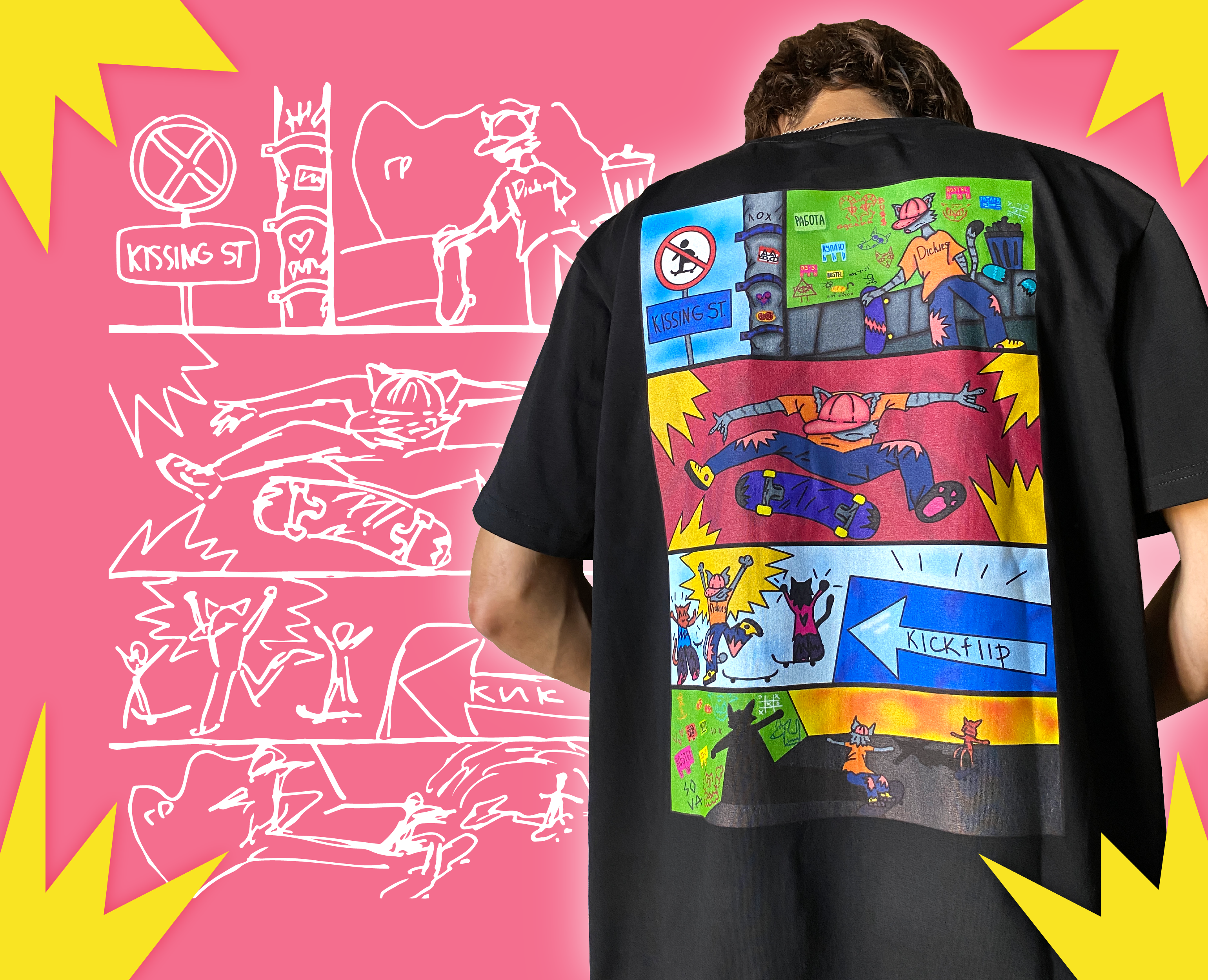t-shirt design Ӏ дизайн футболки Ӏ принт — Иллюстрация на Dprofile