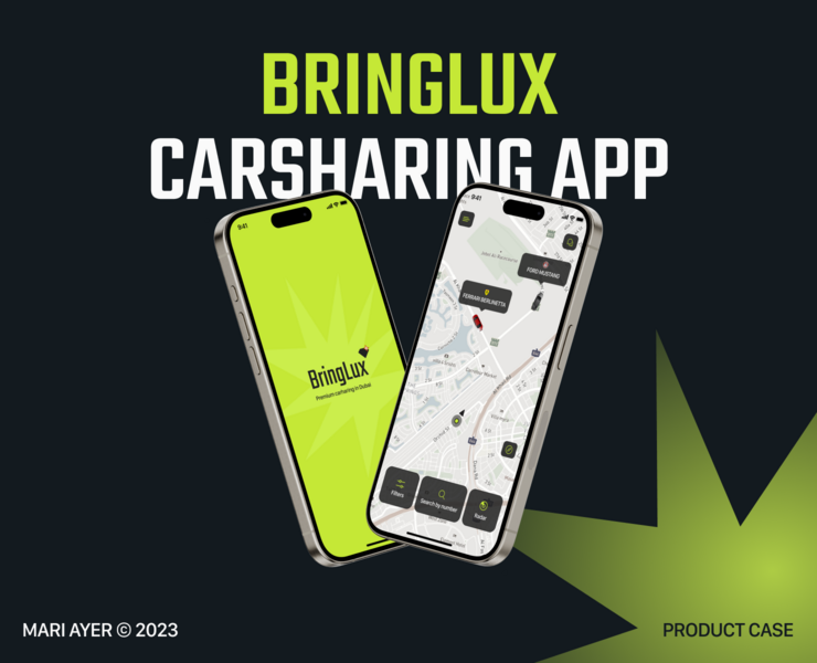 Дизайн мобильного приложения каршеринга Bring Lux | UX/UI на Dprofile