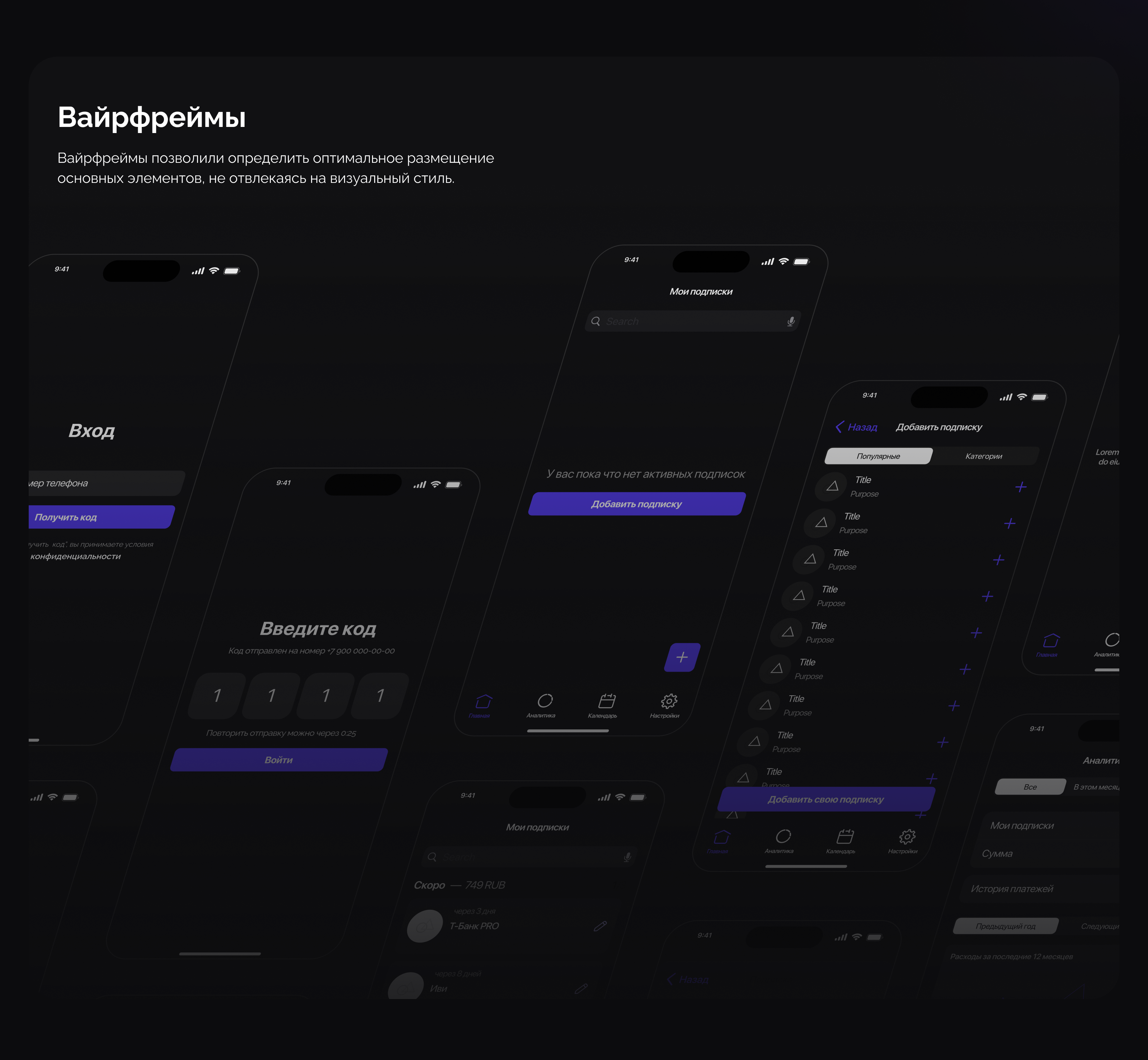 Subscription manager/менеджер подписок — Изображение №5 — Интерфейсы на Dprofile