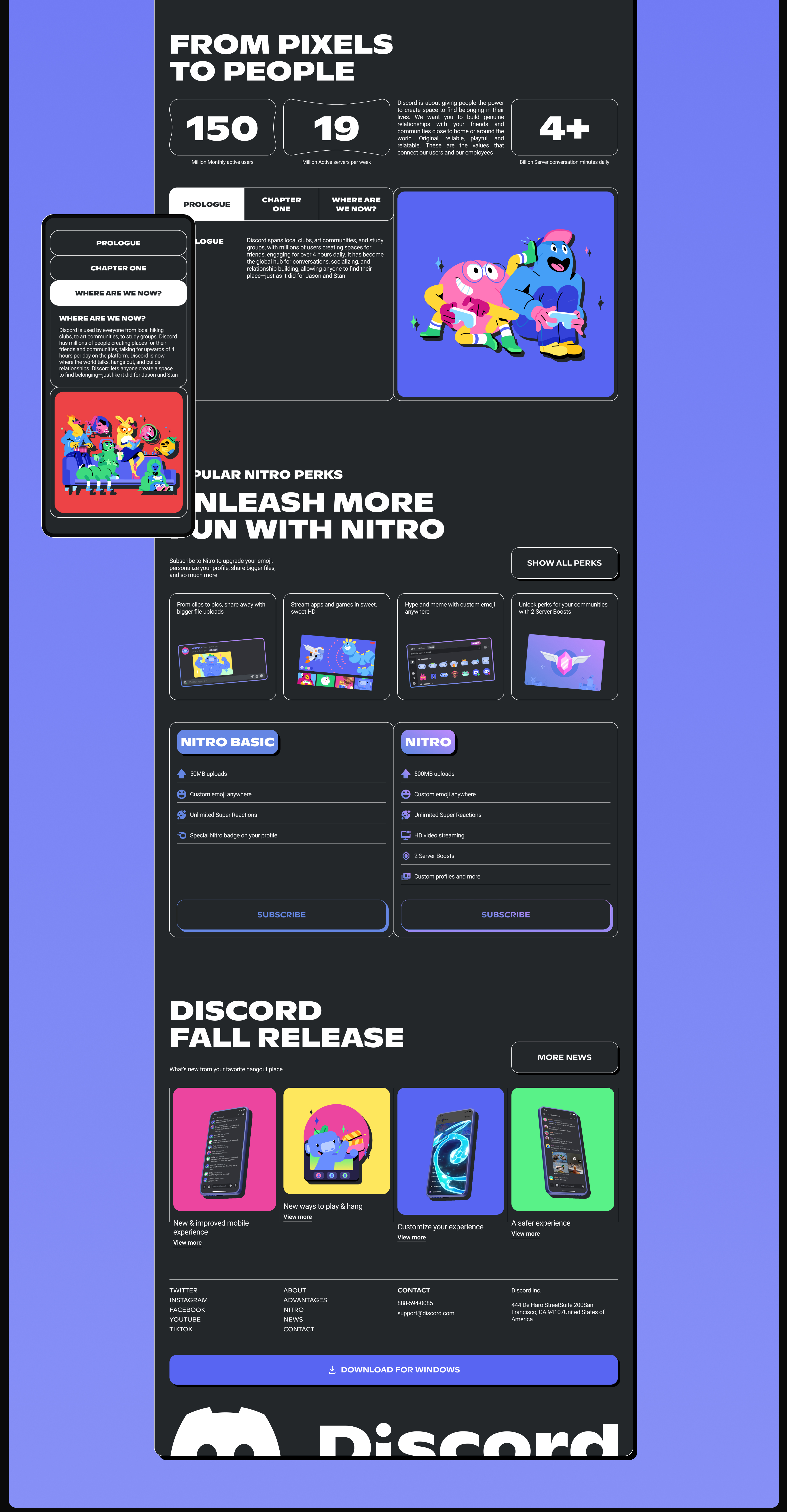 Discord | Landing page Redesign — Изображение №3 — Интерфейсы на Dprofile