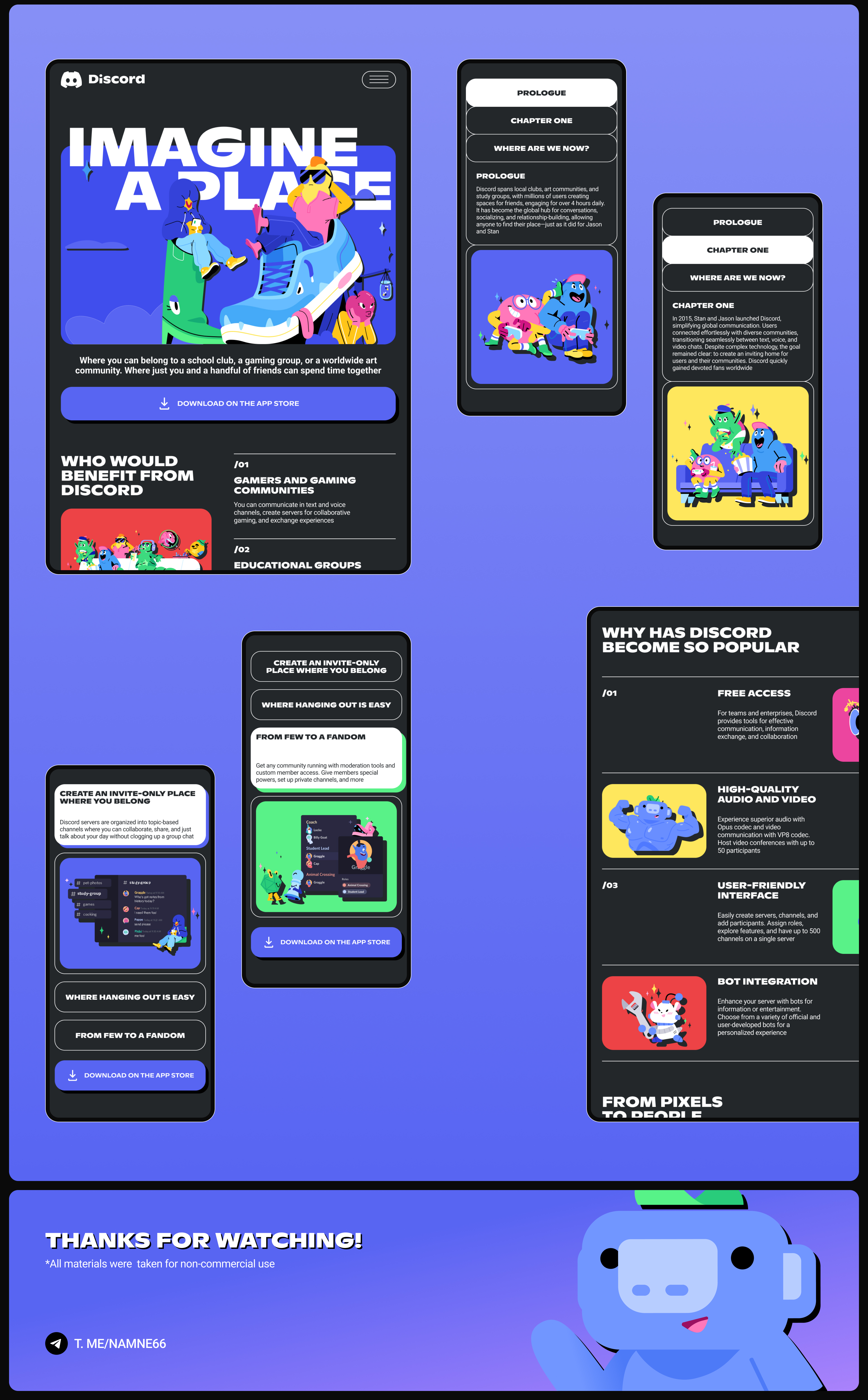 Discord | Landing page Redesign — Изображение №5 — Интерфейсы на Dprofile