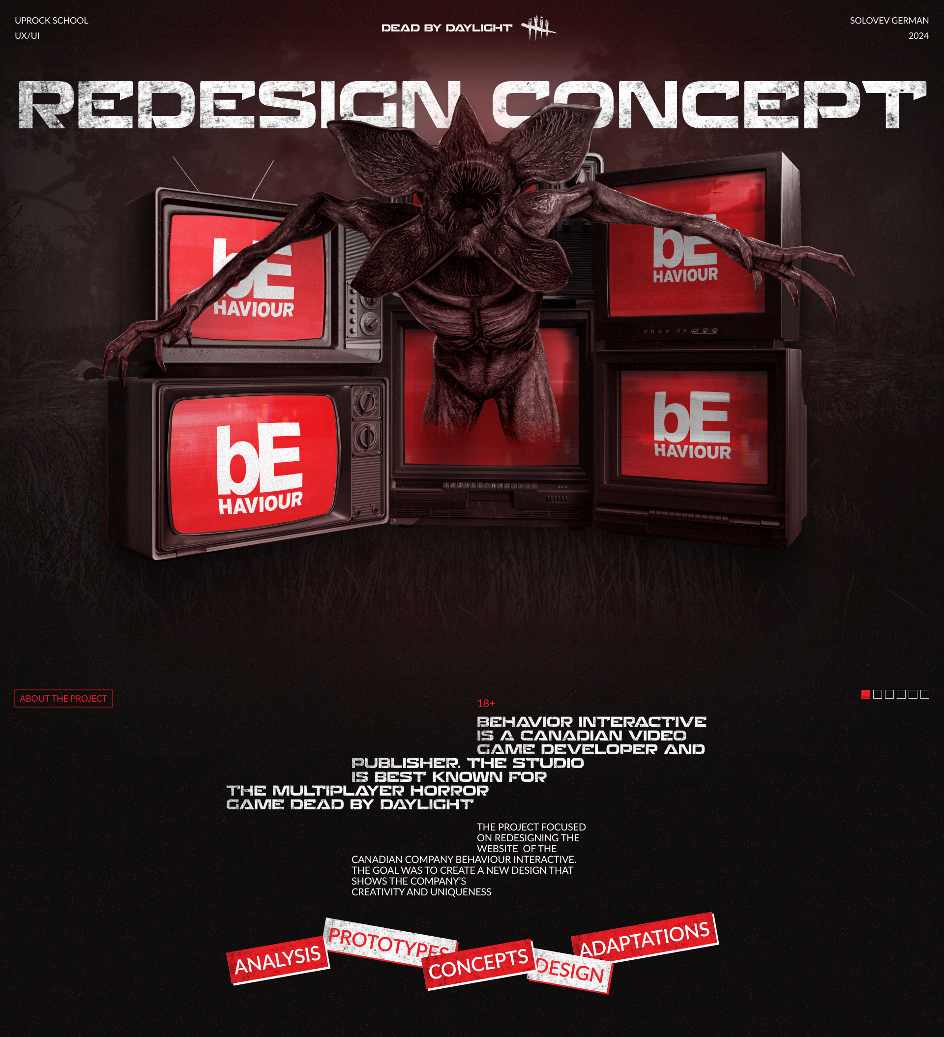 Behavior Interactive | Corporate Redesign Concept — Изображение №1 — Интерфейсы, Брендинг на Dprofile