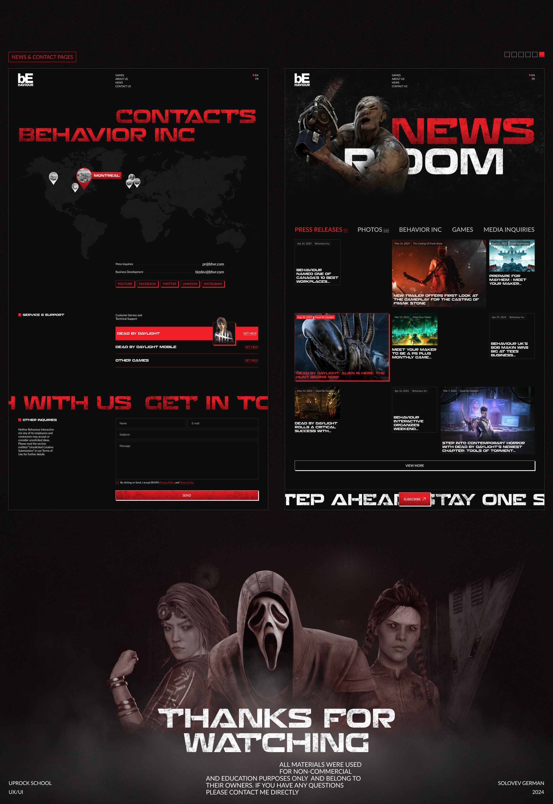 Behavior Interactive | Corporate Redesign Concept — Изображение №9 — Интерфейсы, Брендинг на Dprofile