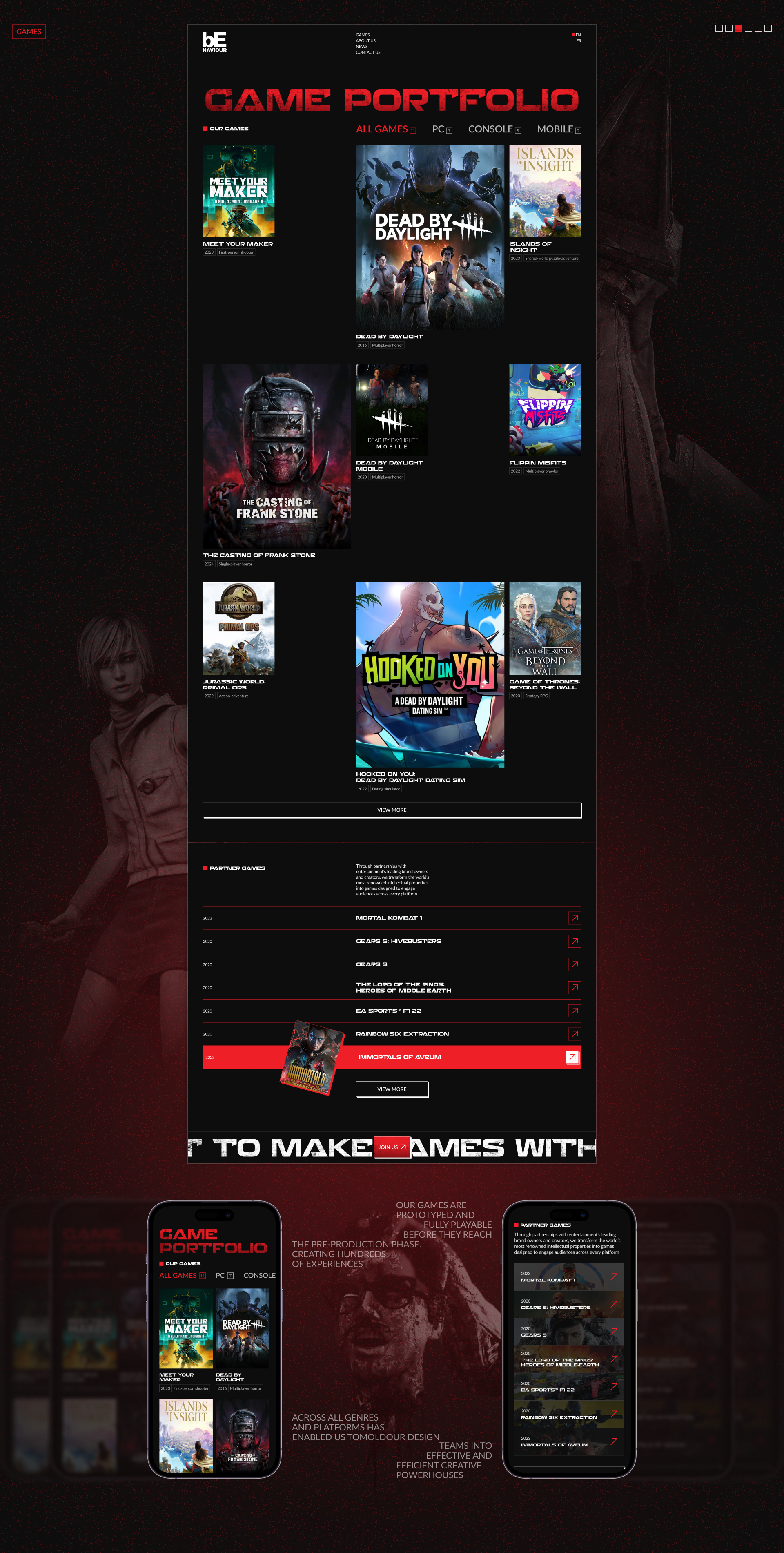 Behavior Interactive | Corporate Redesign Concept — Изображение №4 — Интерфейсы, Брендинг на Dprofile