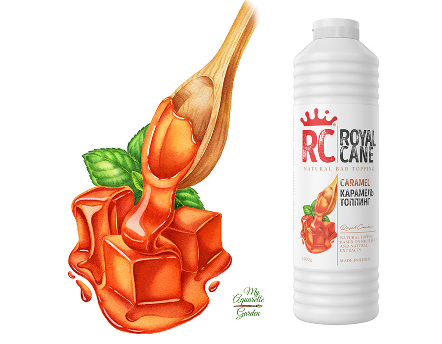 Watercolor illustrations for Royal Cane (Russia) — Изображение №1 — Брендинг, Иллюстрация на Dprofile