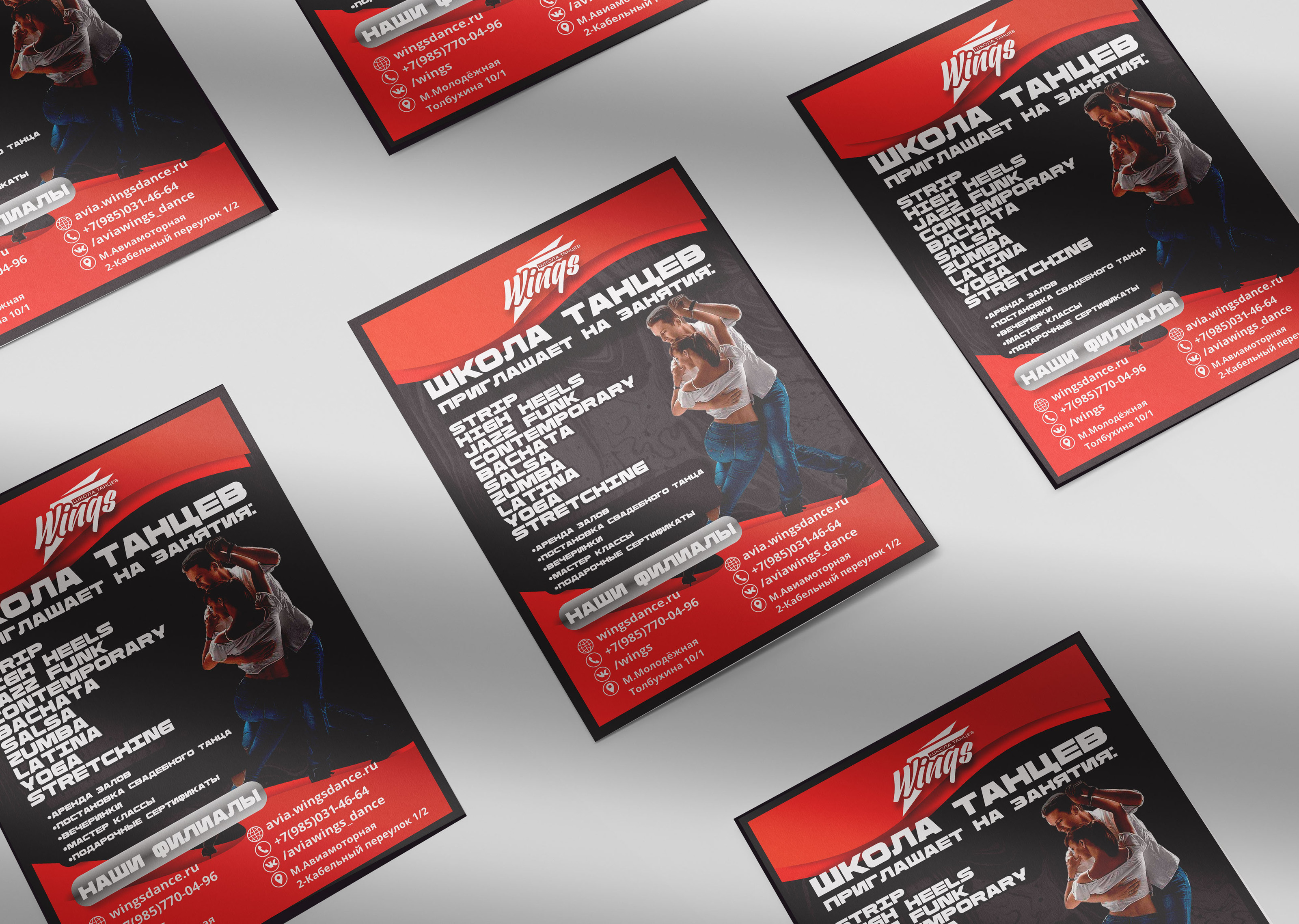 dance school wings — Изображение №1 — Брендинг, Графика на Dprofile