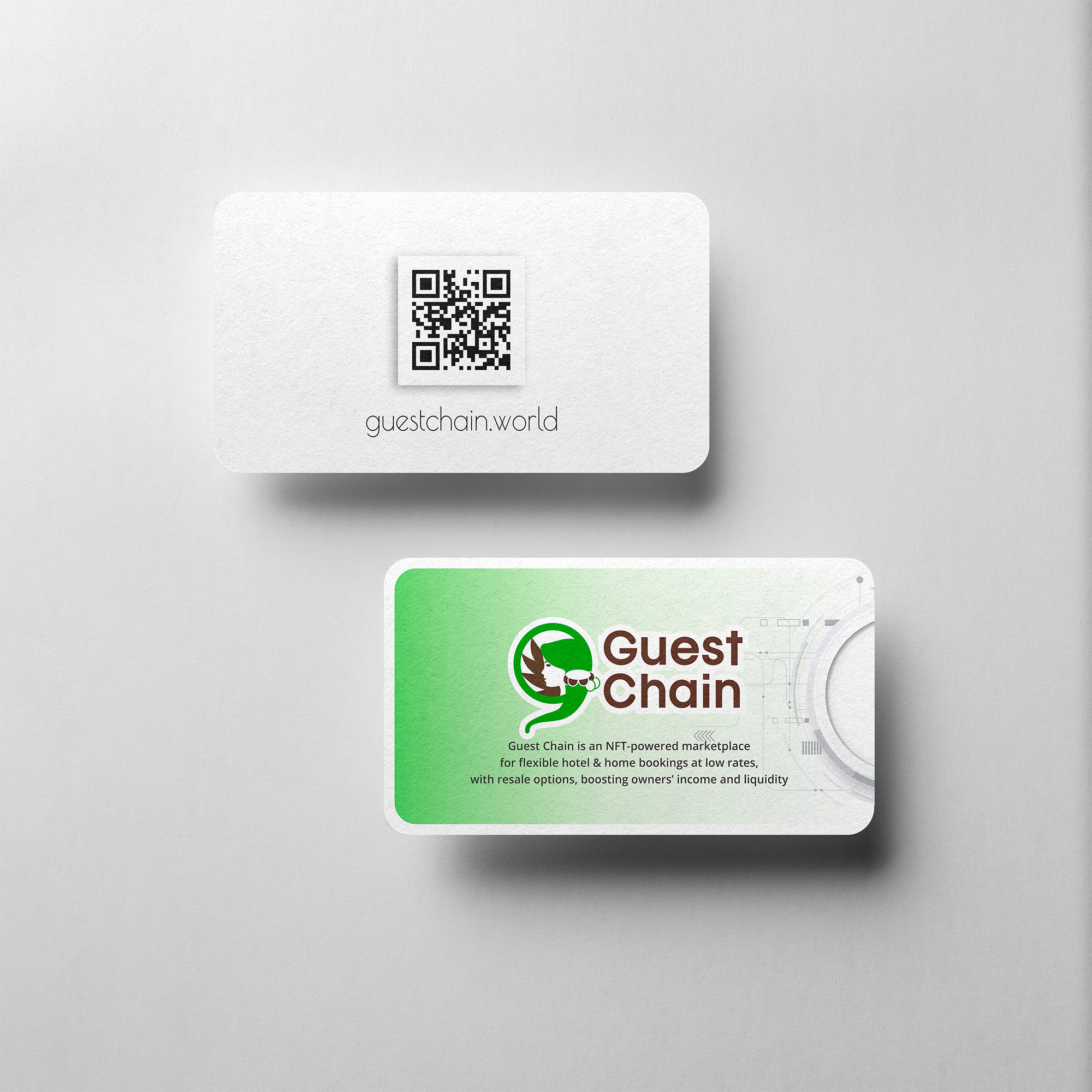 business card guest chain — Изображение №1 — Графика, Маркетинг на Dprofile