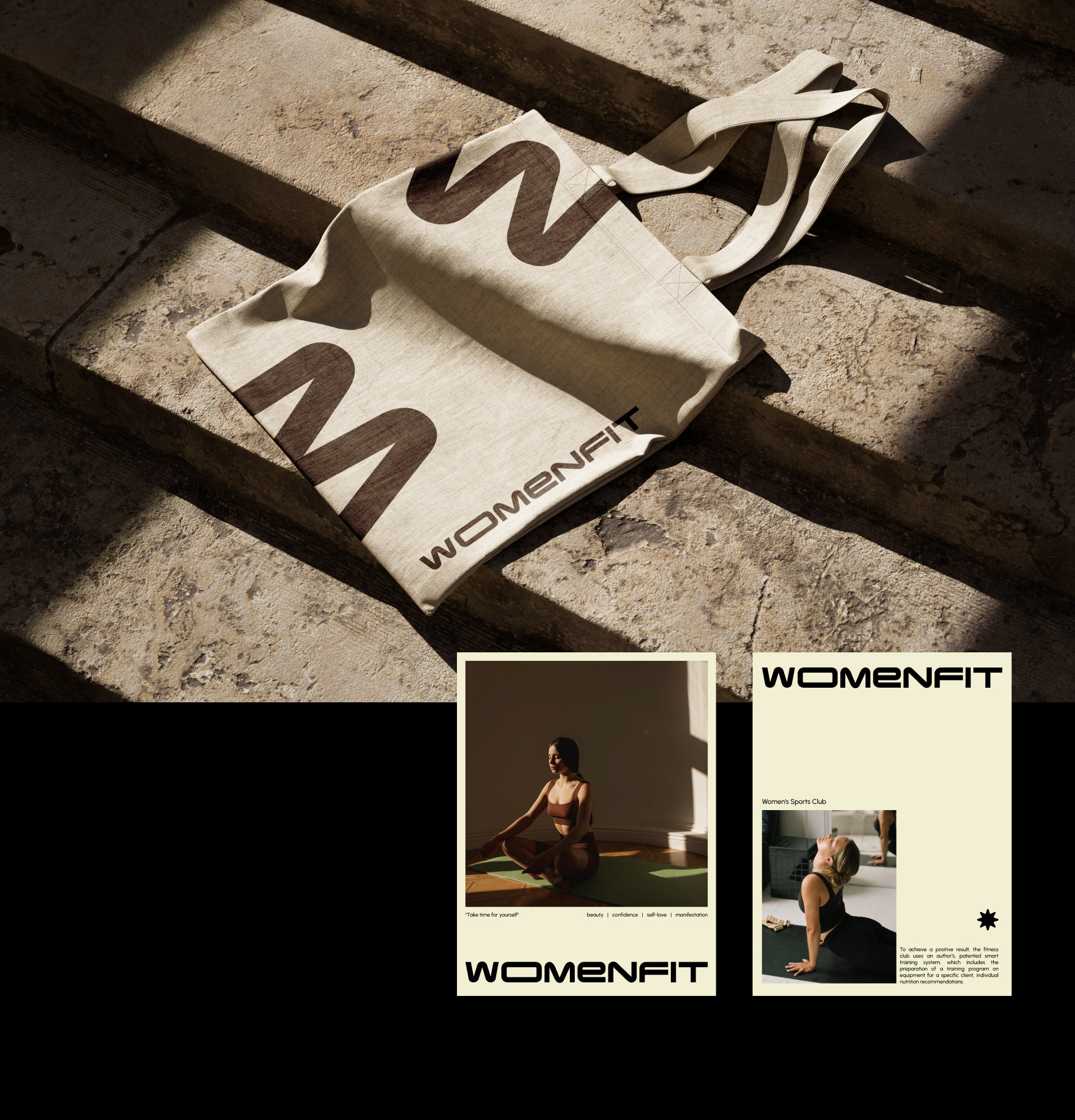 WOMENFIT sports club / logotype / visual identity — Изображение №5 — Брендинг на Dprofile