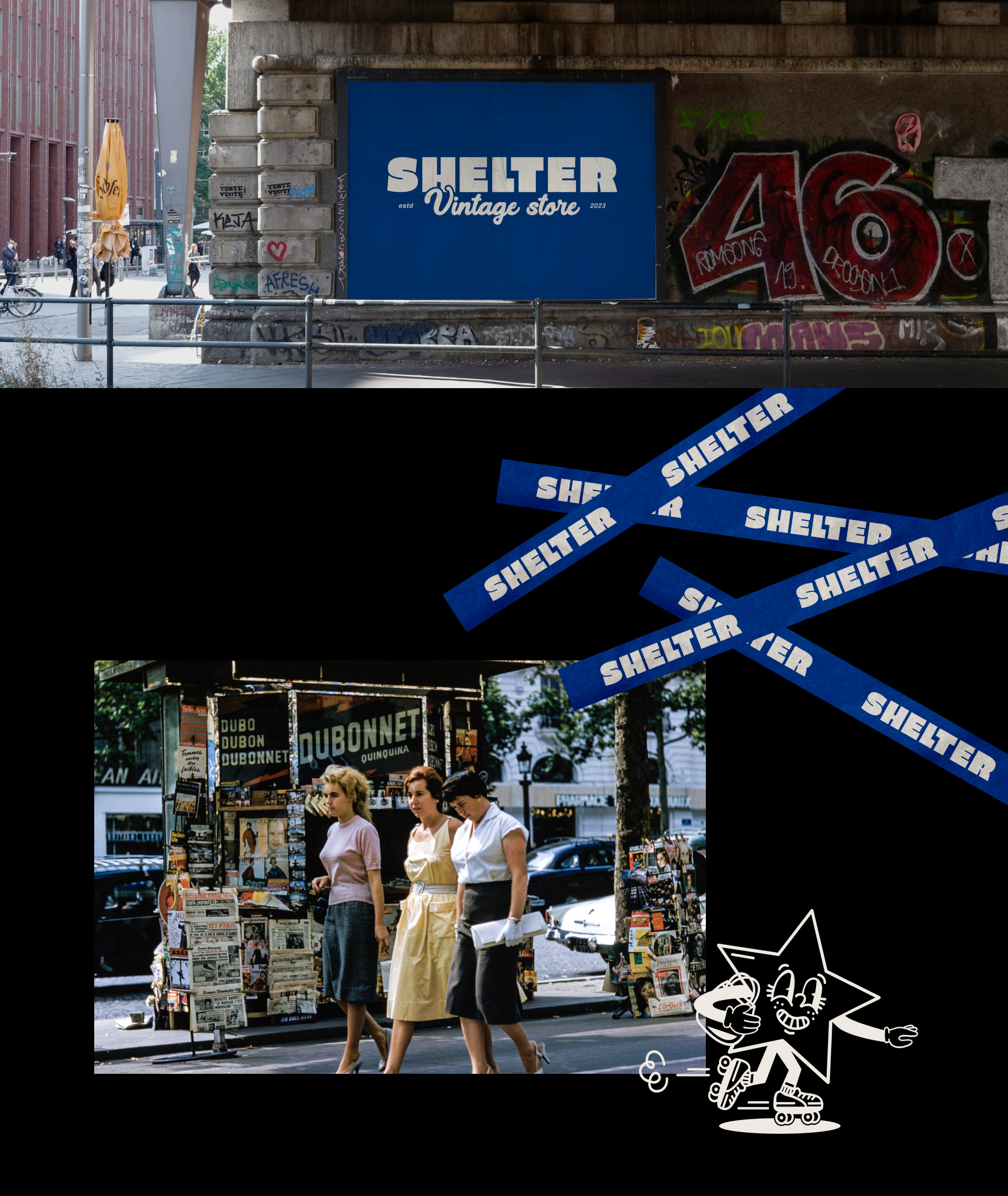 SHELTER | identity for vintage store — Изображение №3 — Брендинг на Dprofile