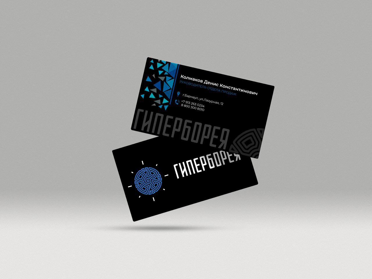 Визитка "Гиперборея" — Изображение №2 — Брендинг, Графика на Dprofile
