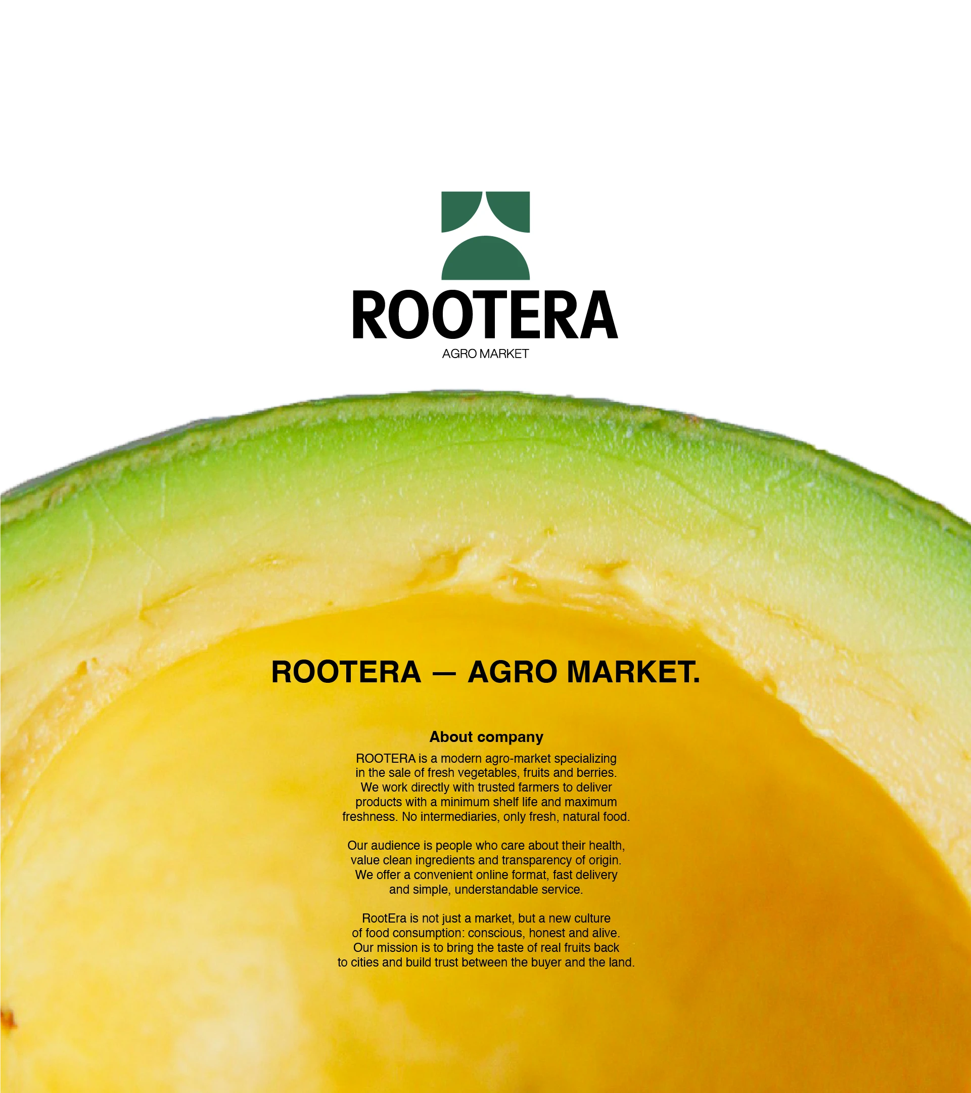 Rootera Agro Market — Изображение №1 — Брендинг, Графика на Dprofile