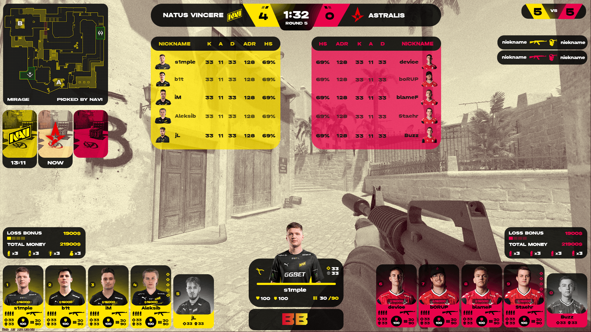 BetBoom HUD — Изображение №7 — Графика, Интерфейсы на Dprofile