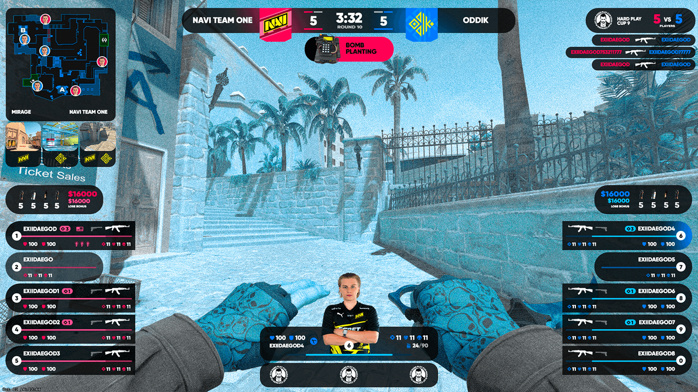 HARD PLAY CUP 9 HUD — Изображение №4 — Графика, Интерфейсы на Dprofile