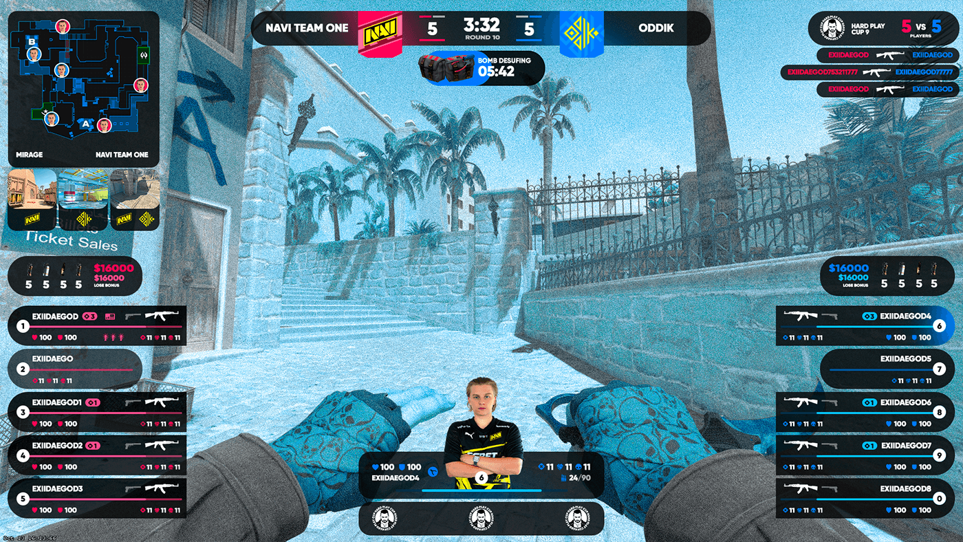 HARD PLAY CUP 9 HUD — Изображение №5 — Графика, Интерфейсы на Dprofile