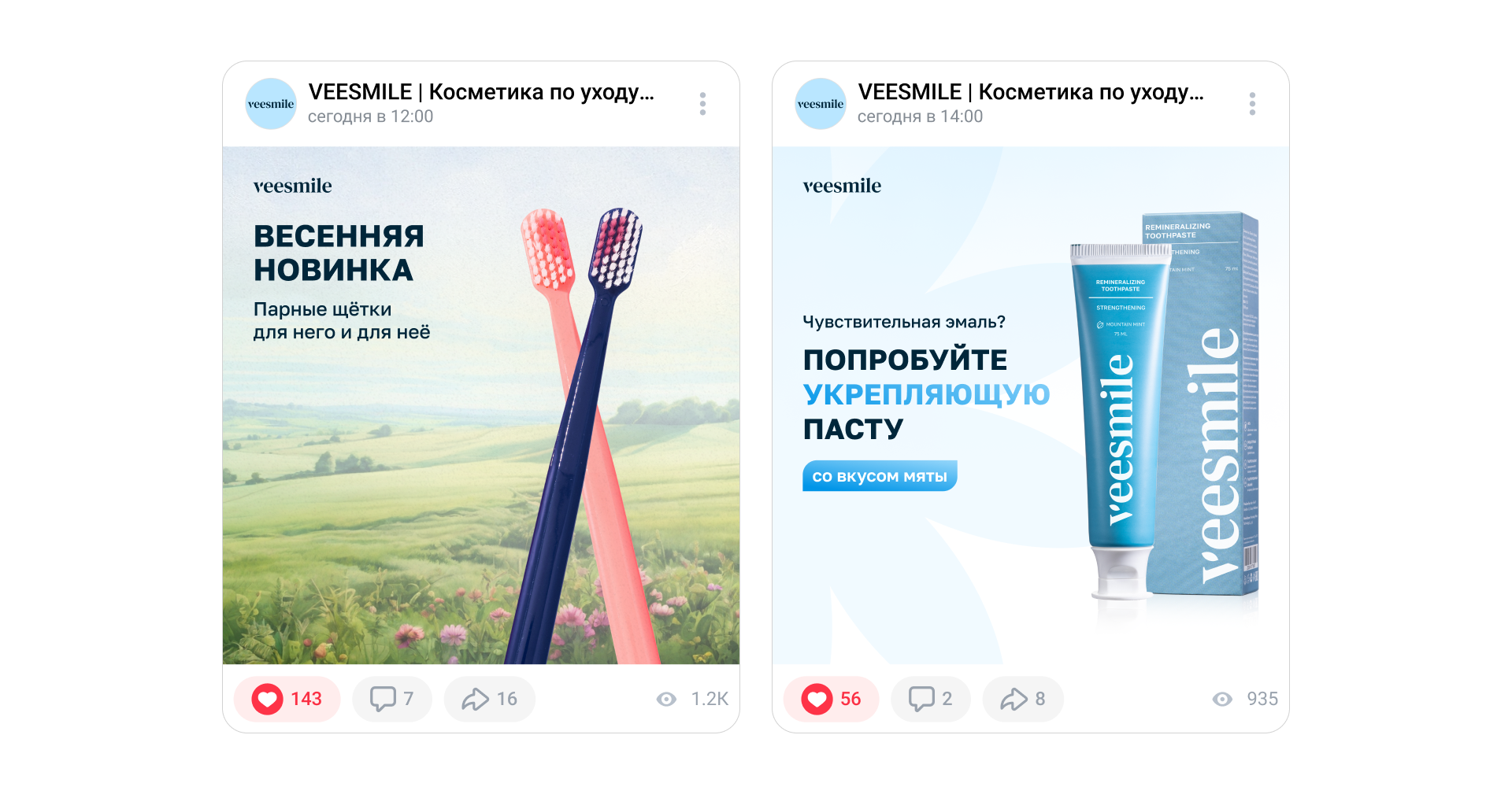 Айдентика косметики для гигиены полости рта «VEESMILE» — Изображение №5 — Брендинг на Dprofile