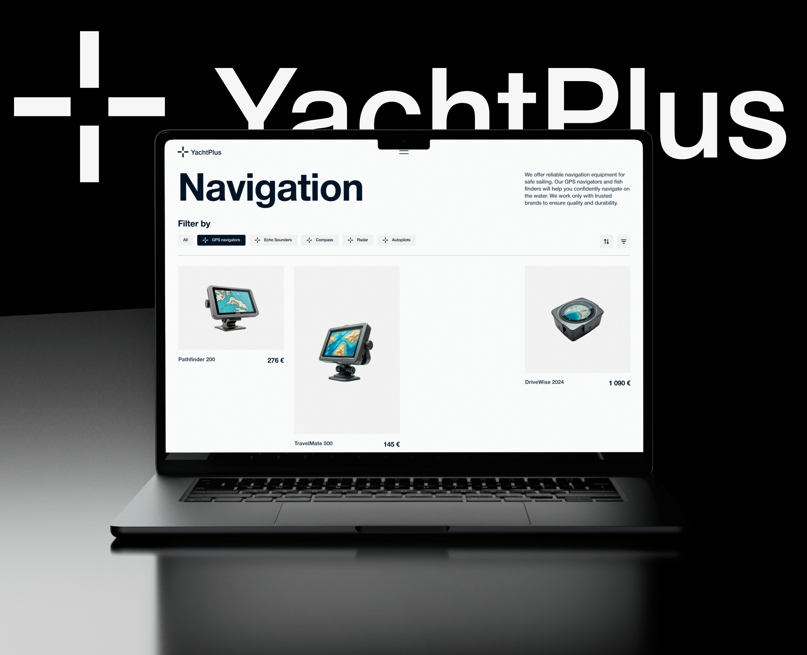 YachtPlus - магазин оборудованния — Интерфейсы на Dprofile