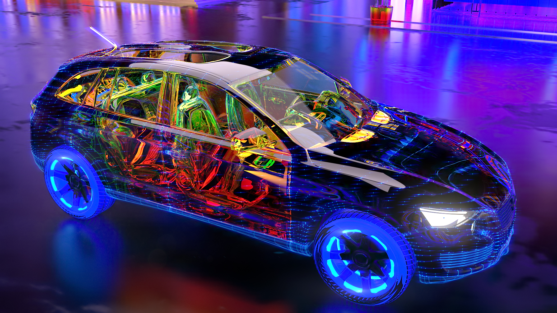 Electrocar Neon — Изображение №1 — 3D, Анимация на Dprofile